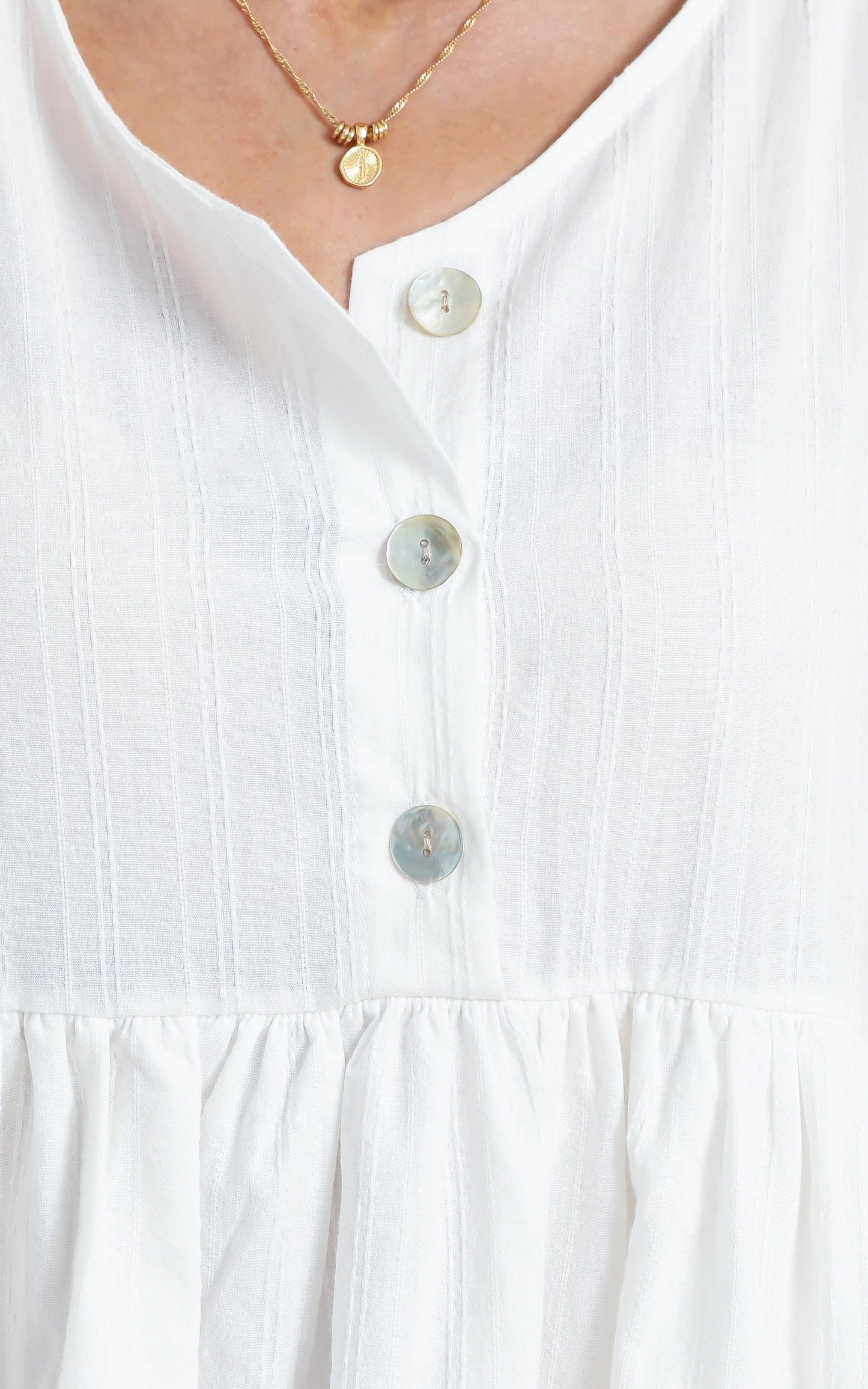 Justine Dress in White