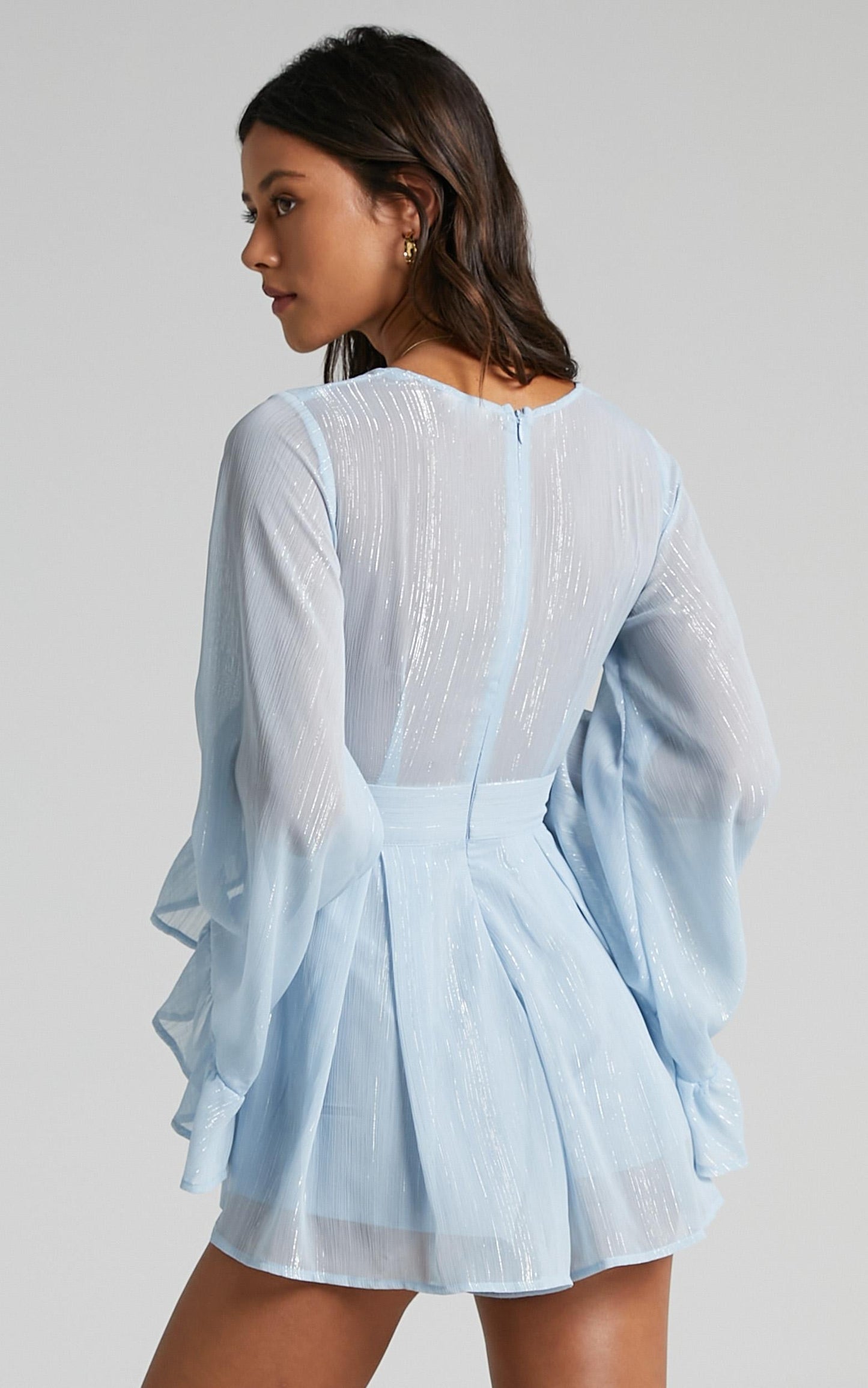 Kylah Playsuit in Powder Blue