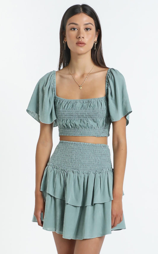 Kloe Skirt in Sage