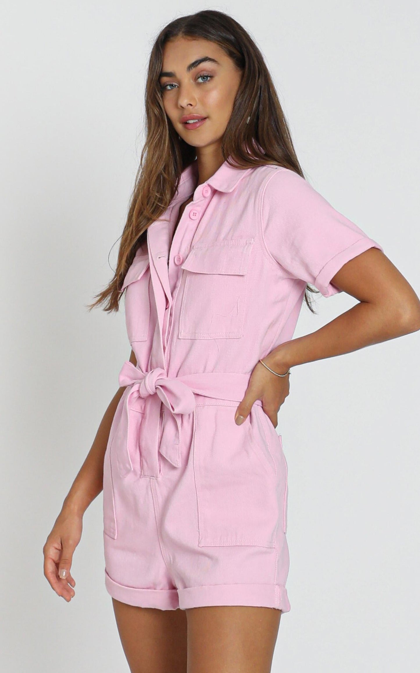 Kade Playsuit in pink