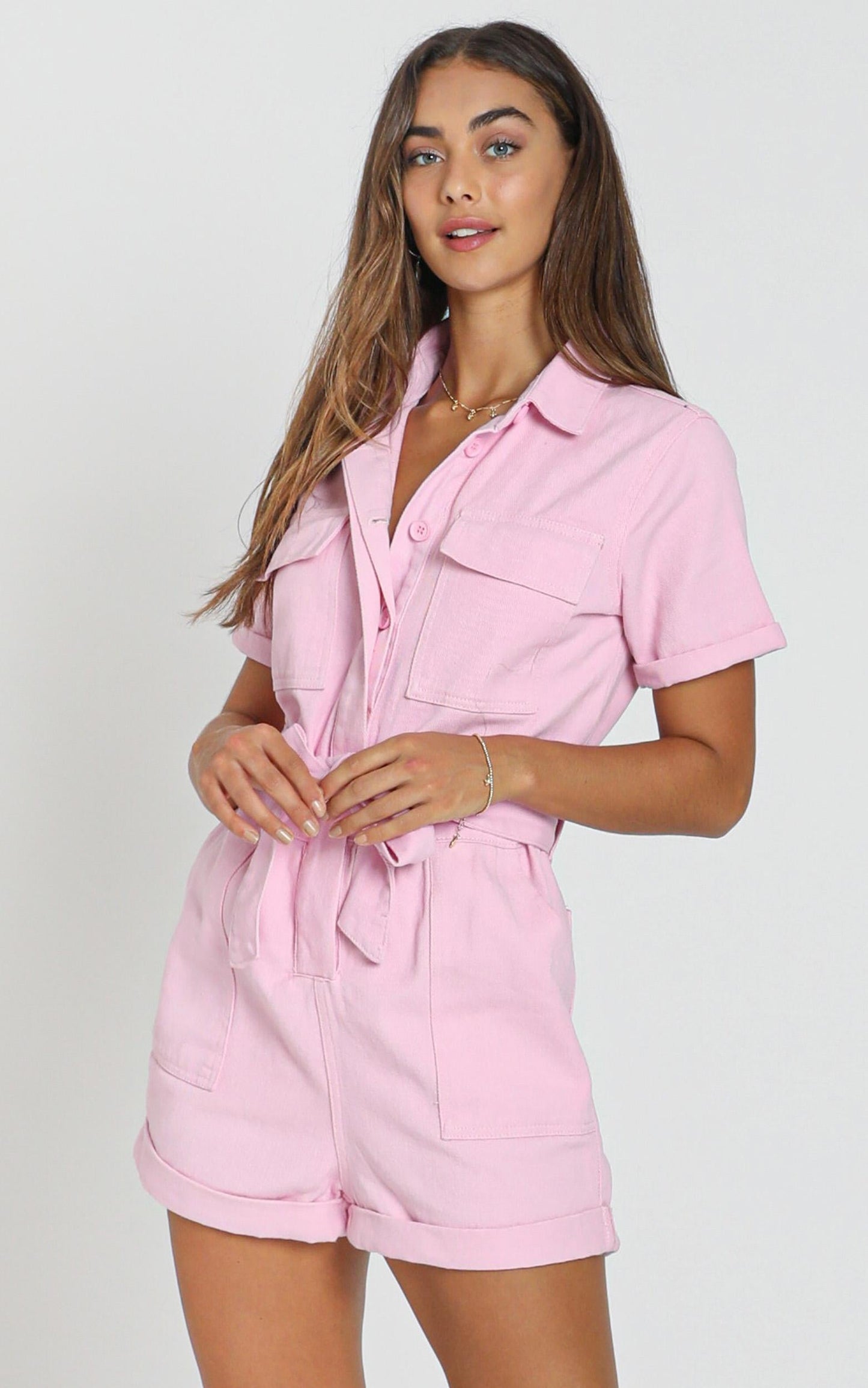 Kade Playsuit in pink
