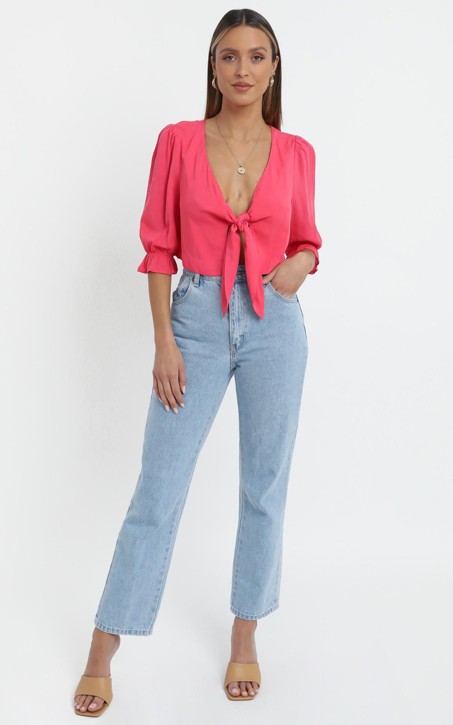 Kailani Top in Hot Pink