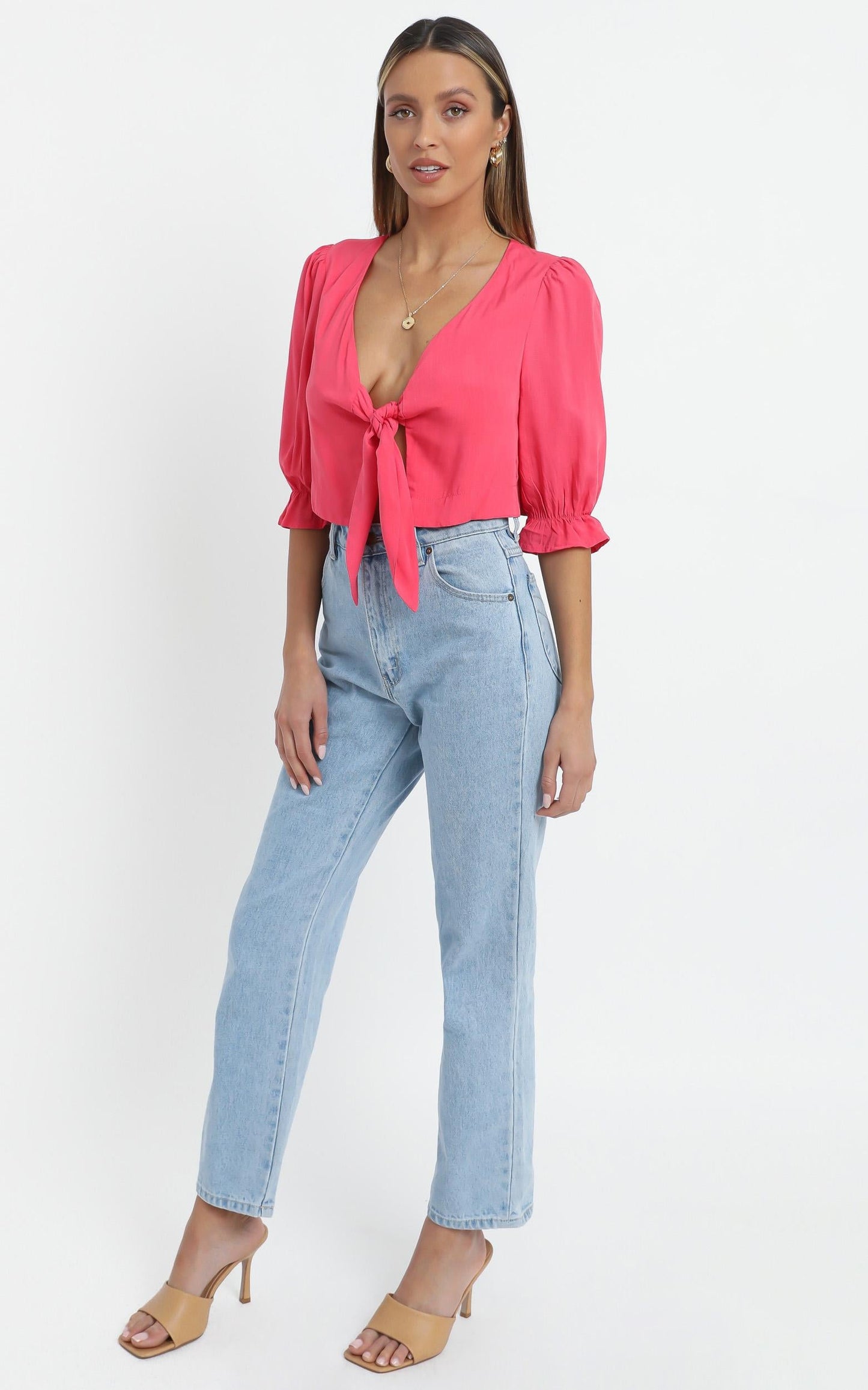 Kailani Top in Hot Pink