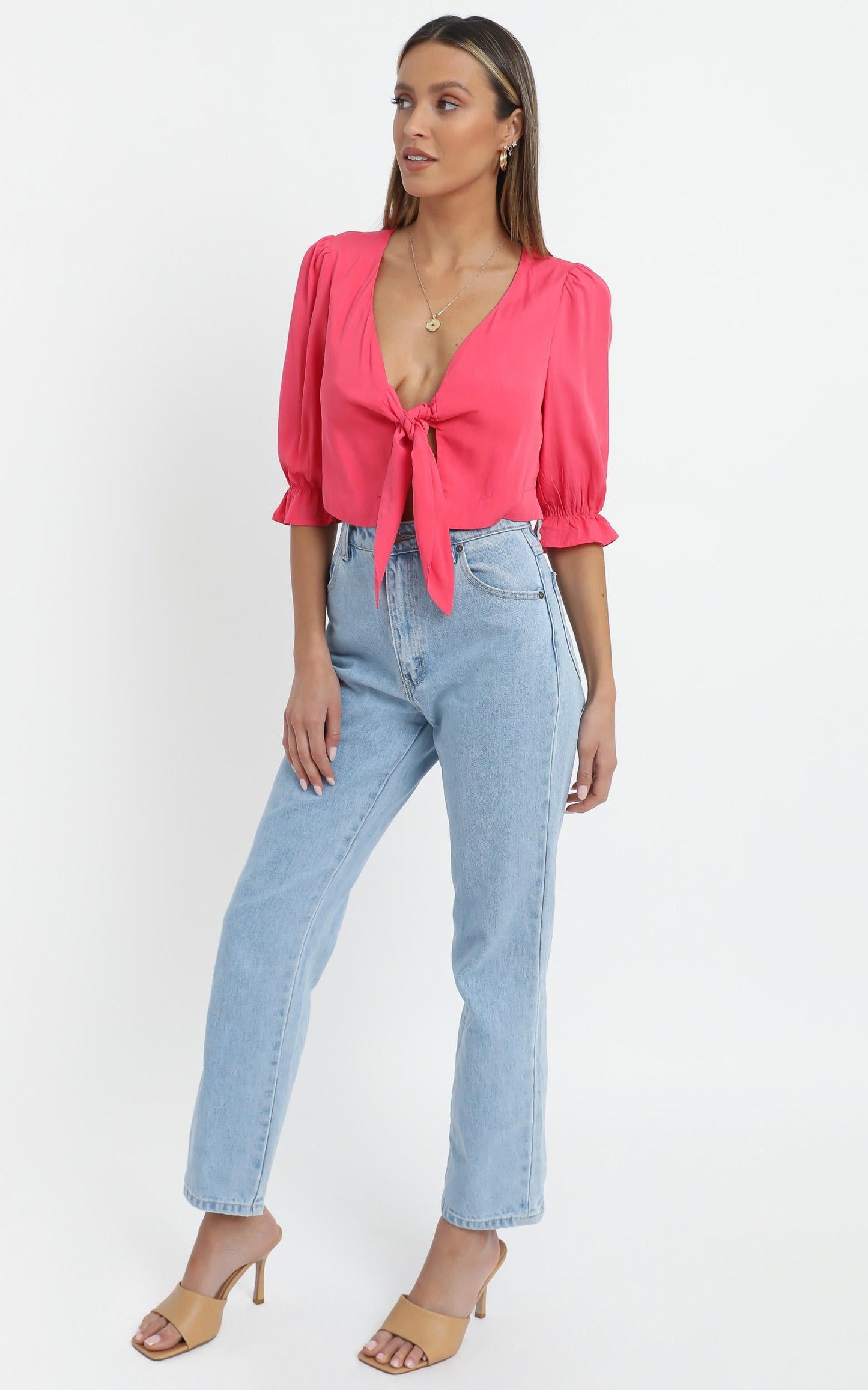 Kailani Top in Hot Pink
