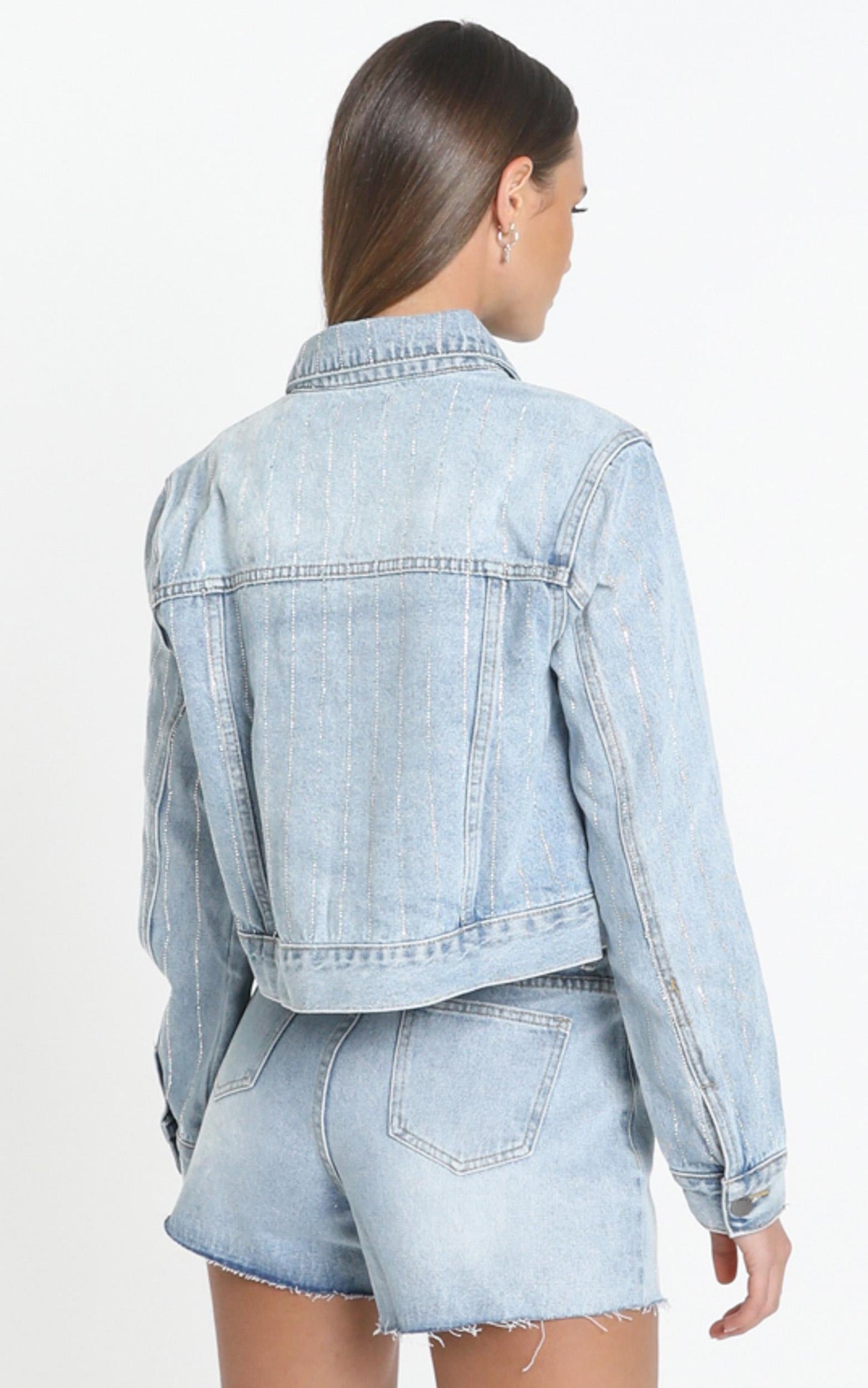 Kaycee Denim Jacket in Mid Light Wash