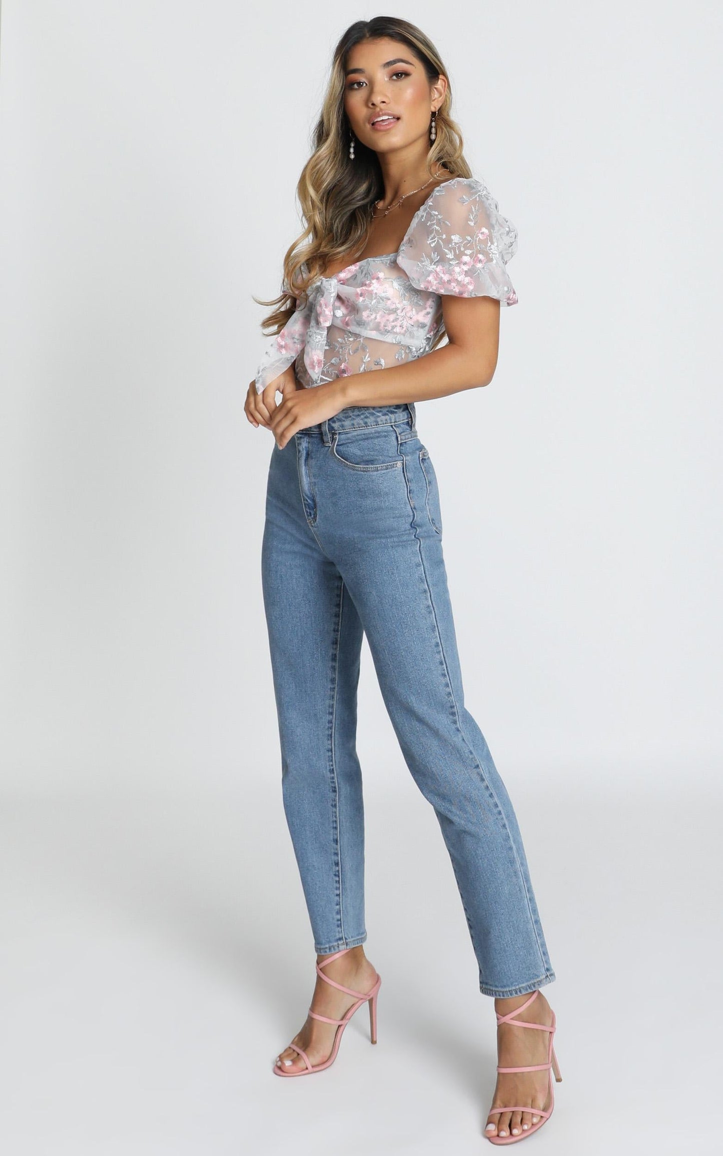 Keep Out Of It Top In Blush Floral