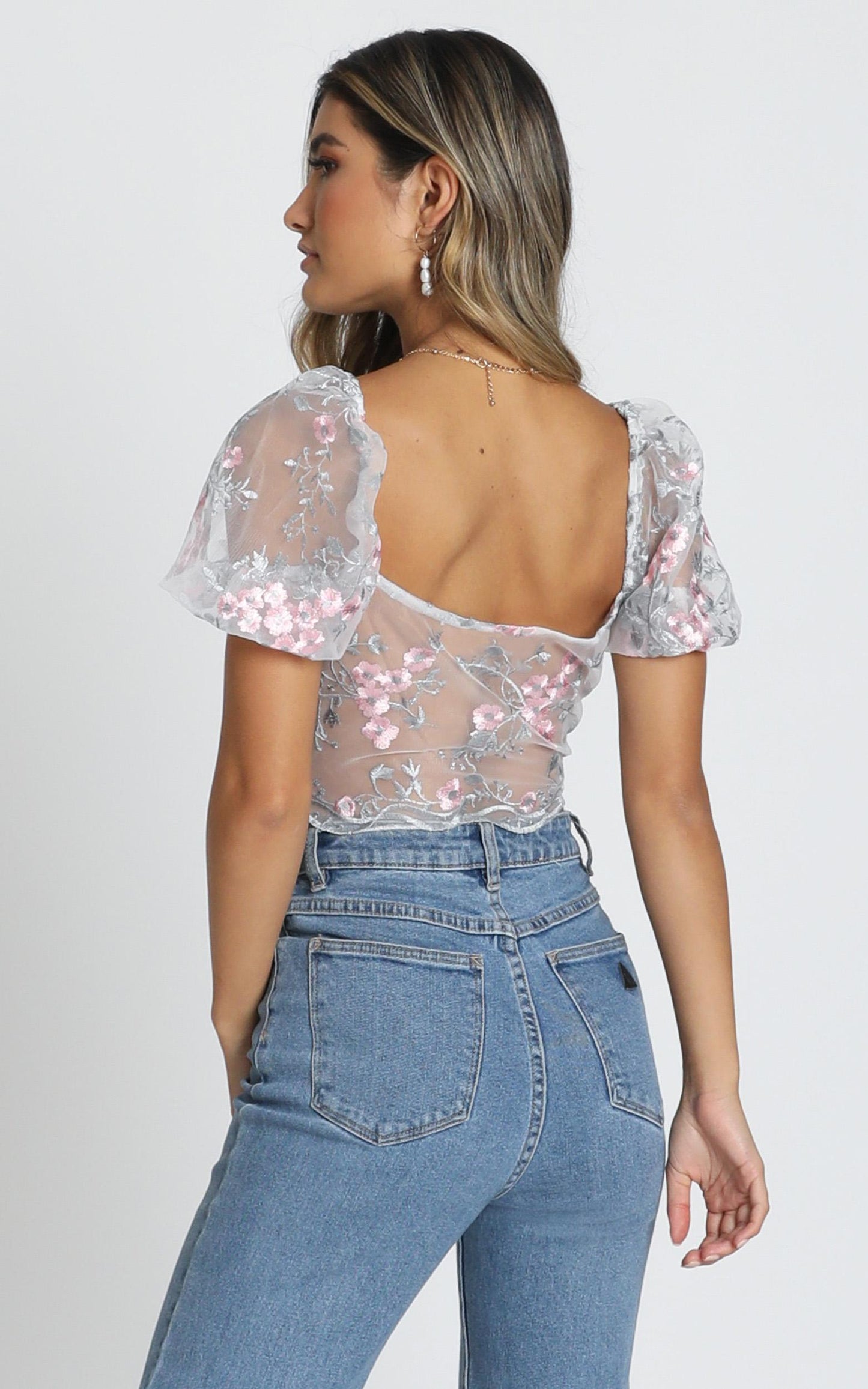 Keep Out Of It Top In Blush Floral