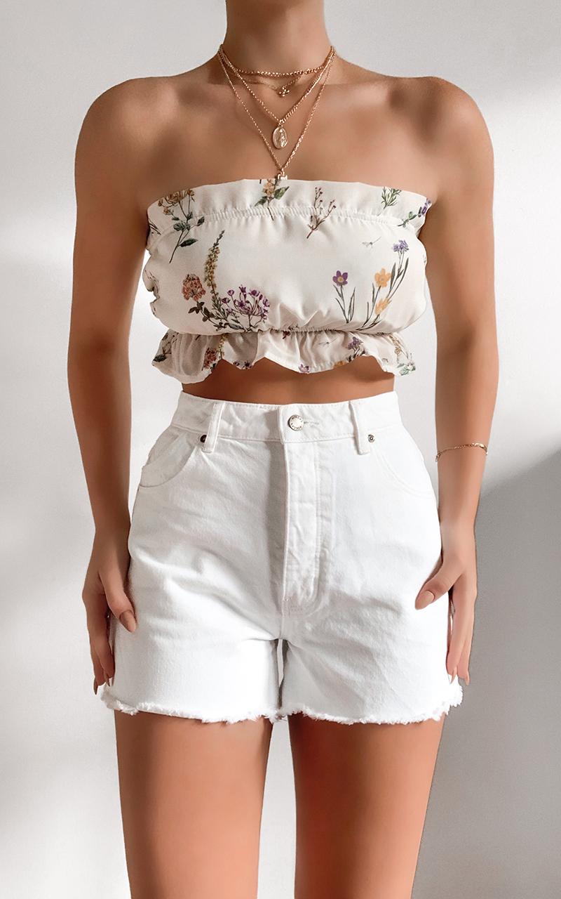 Keep Grinning Top in Botanical Floral