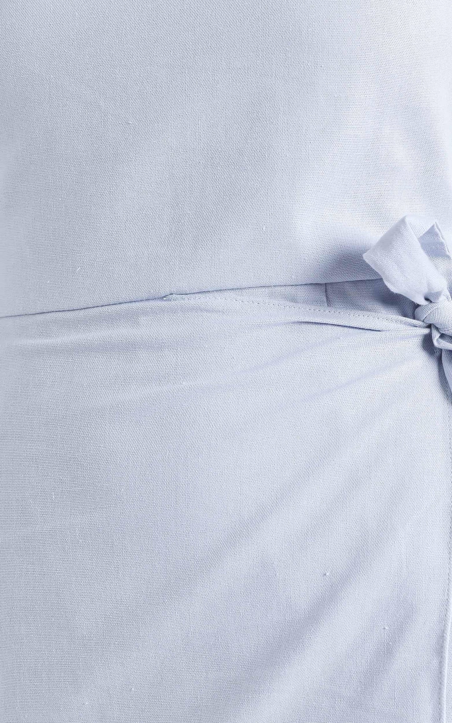 Keeping It Together Dress in Blue Linen Look