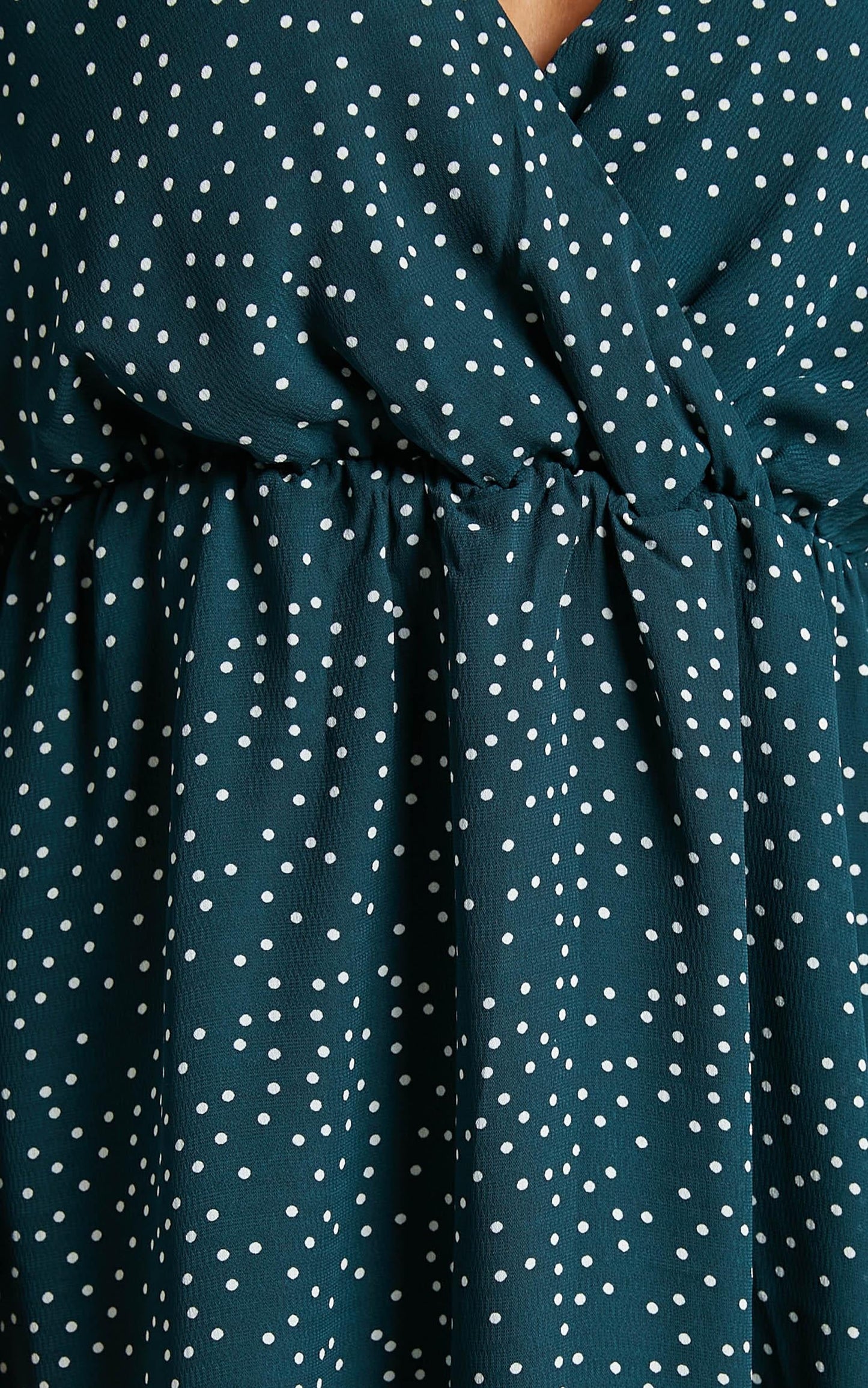 Keep It Smart Long Sleeve Mini Dress in Emerald Spot