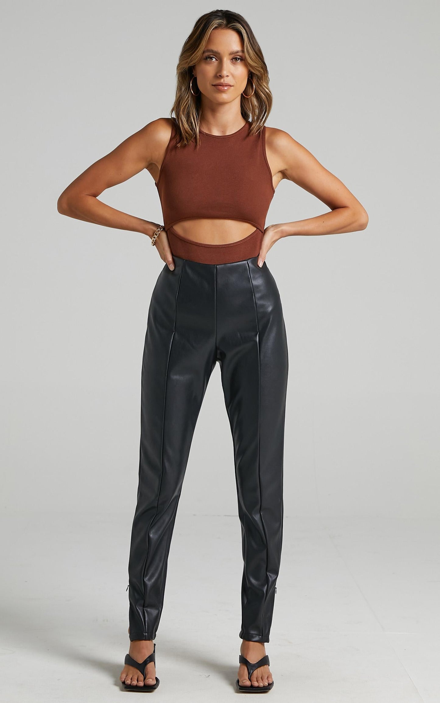 Kehlani Pants in Black Leatherette