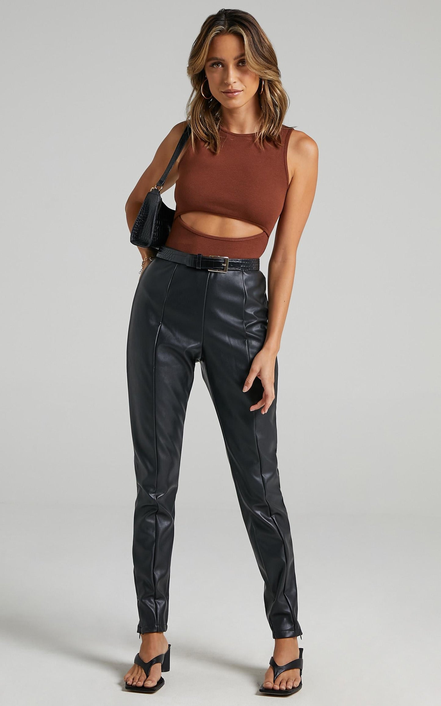 Kehlani Pants in Black Leatherette