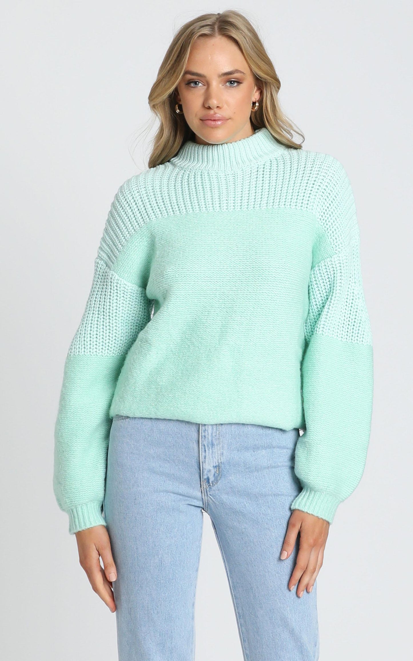 Dakota Knit Jumper in Mint