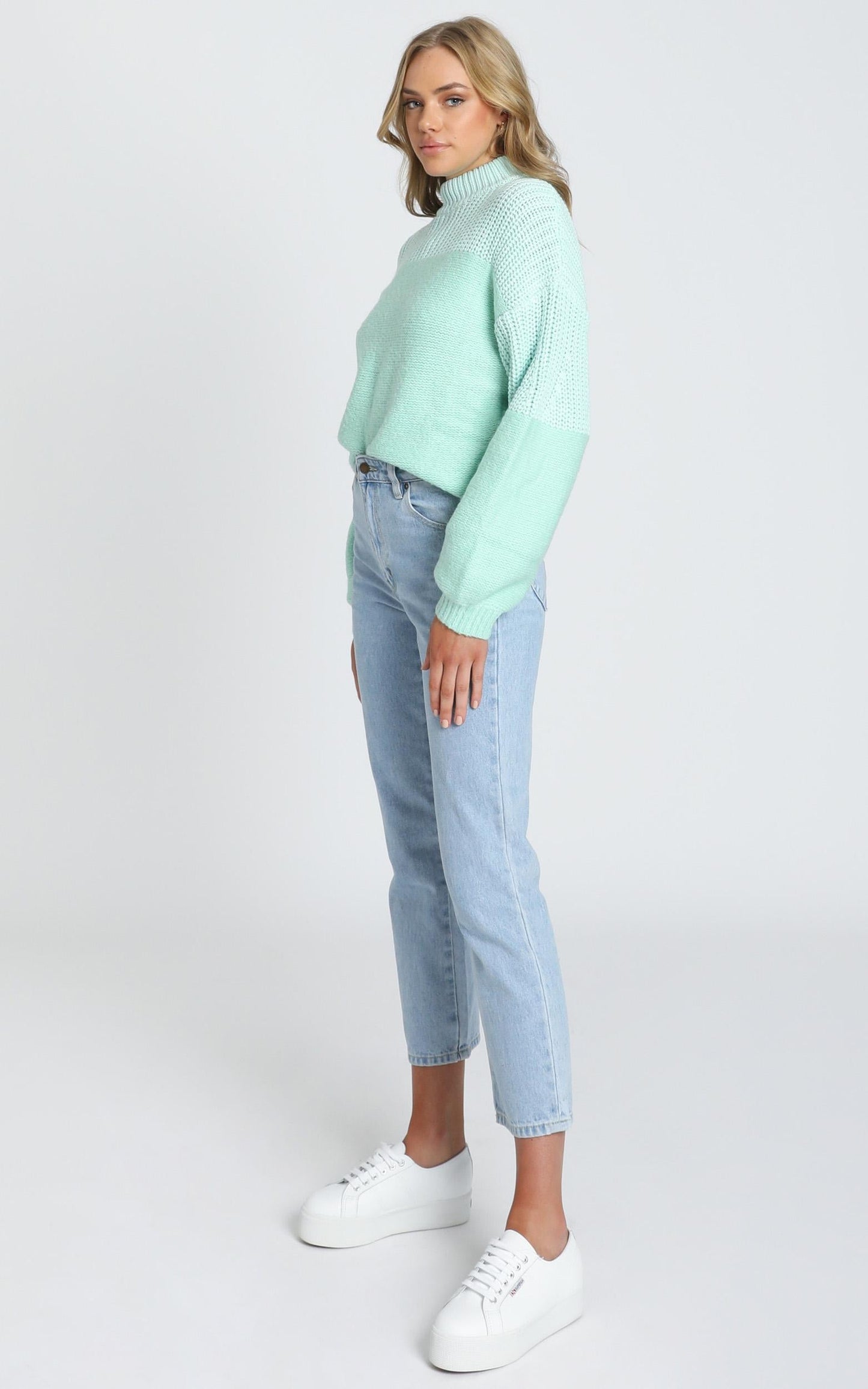 Dakota Knit Jumper in Mint