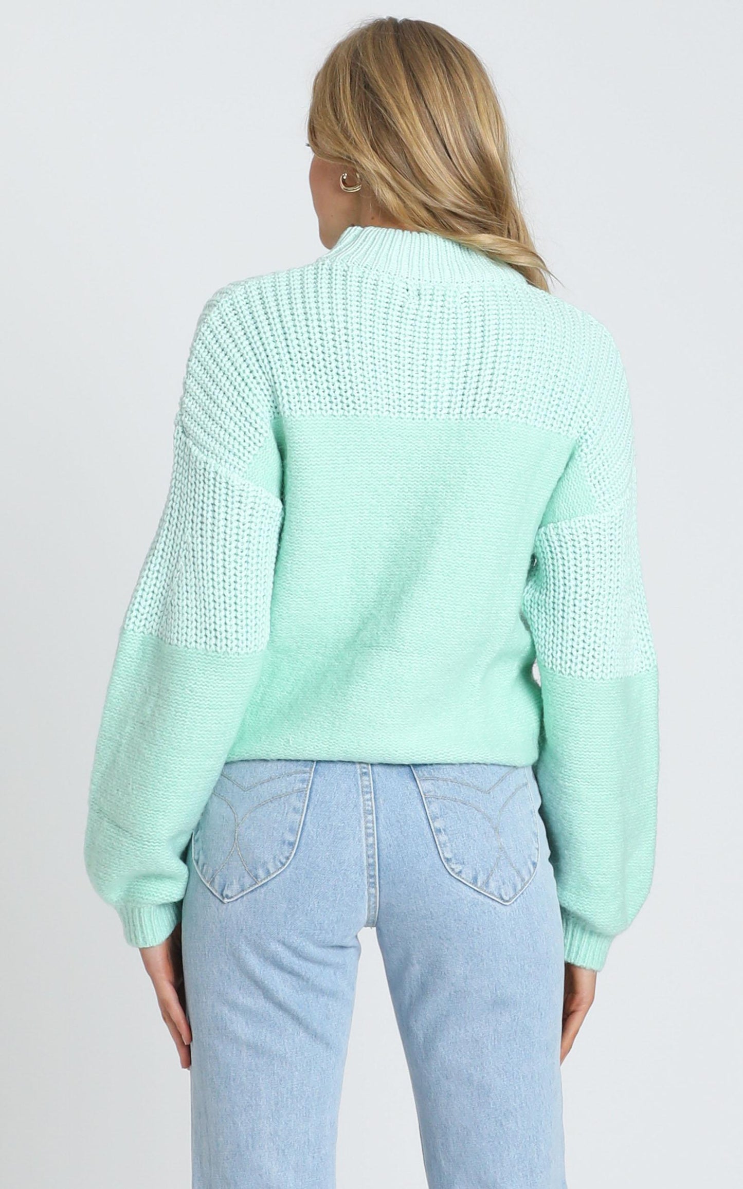 Dakota Knit Jumper in Mint