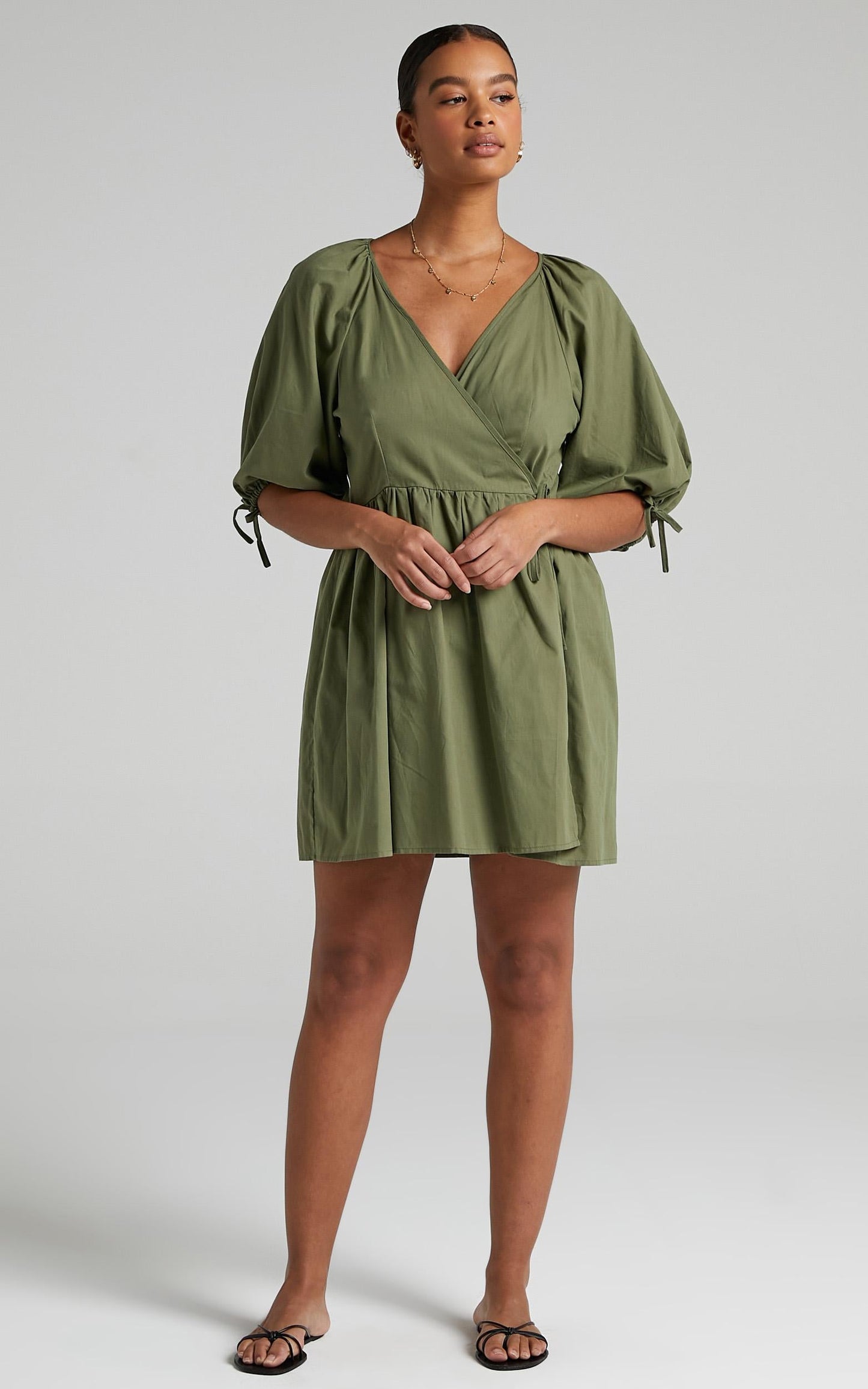 Veronnie Dress in Khaki