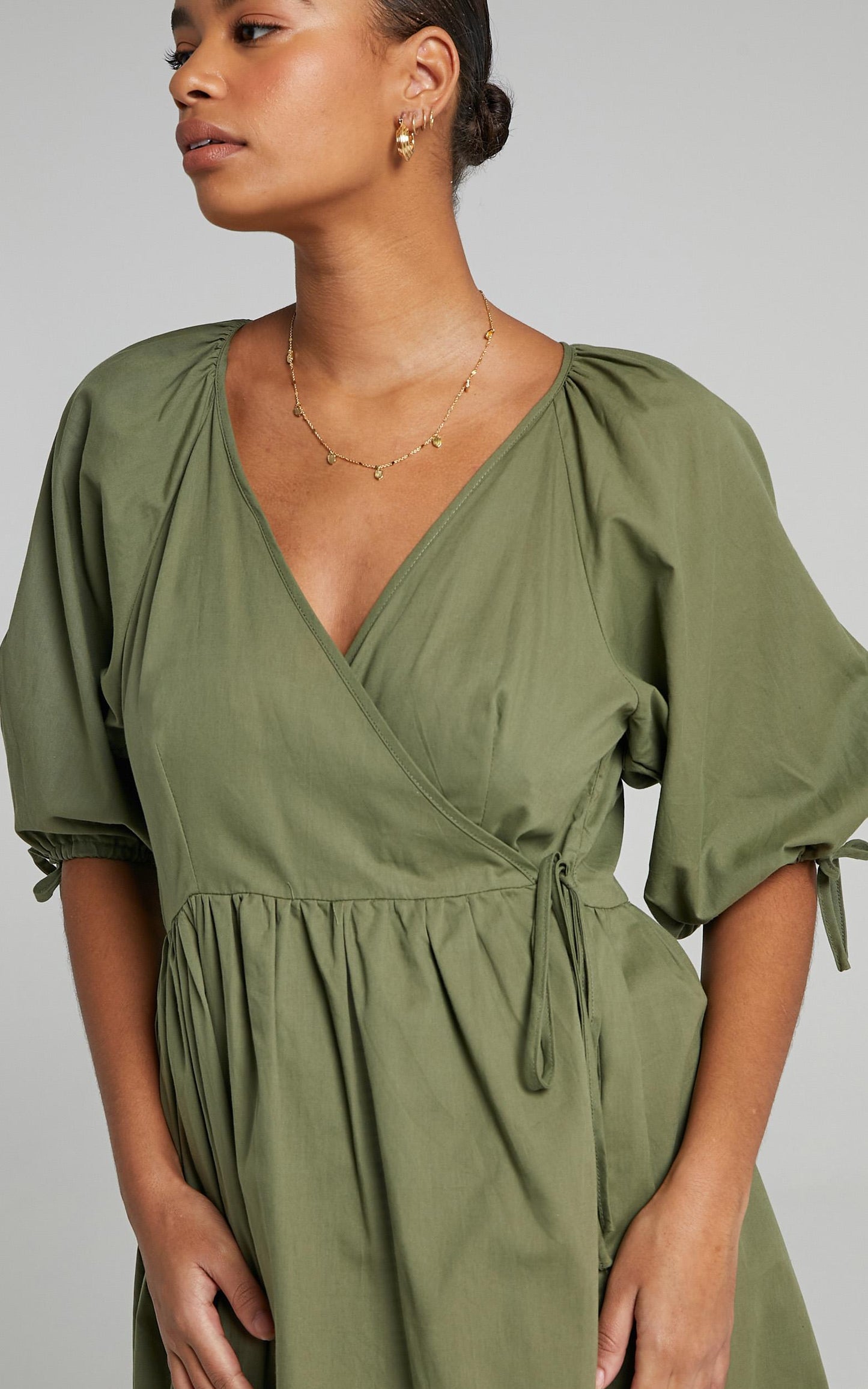 Veronnie Dress in Khaki