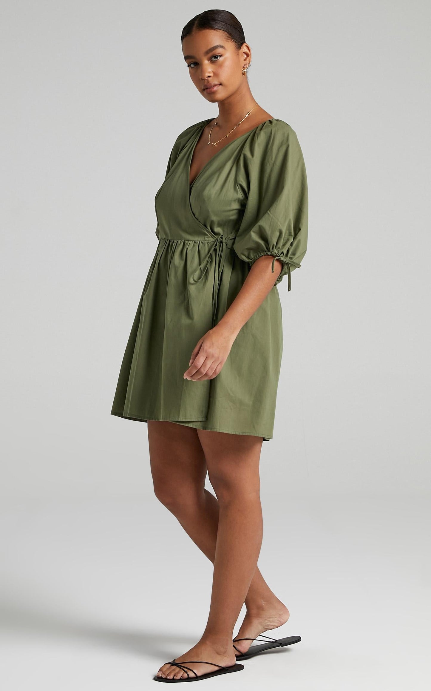 Veronnie Dress in Khaki
