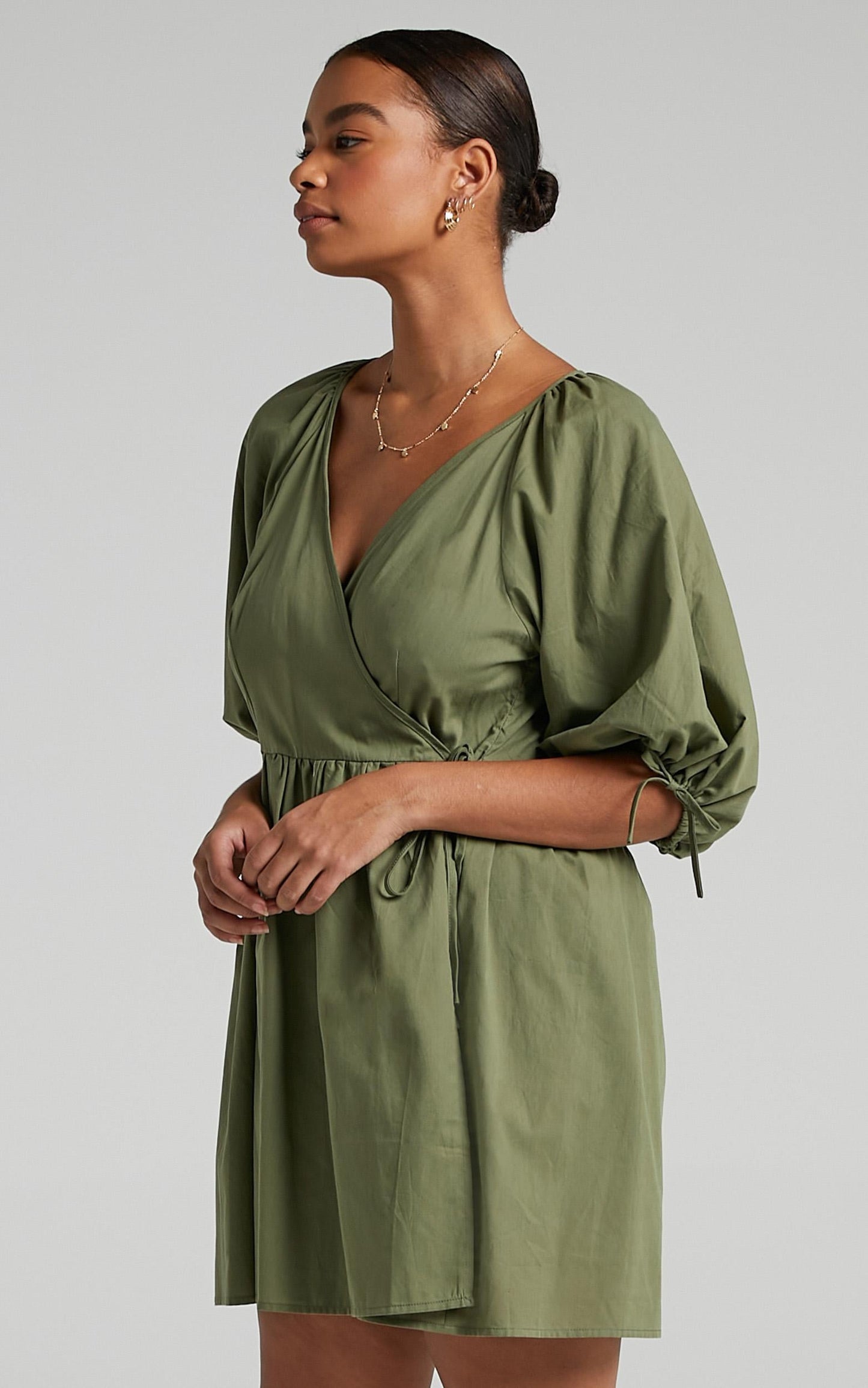 Veronnie Dress in Khaki
