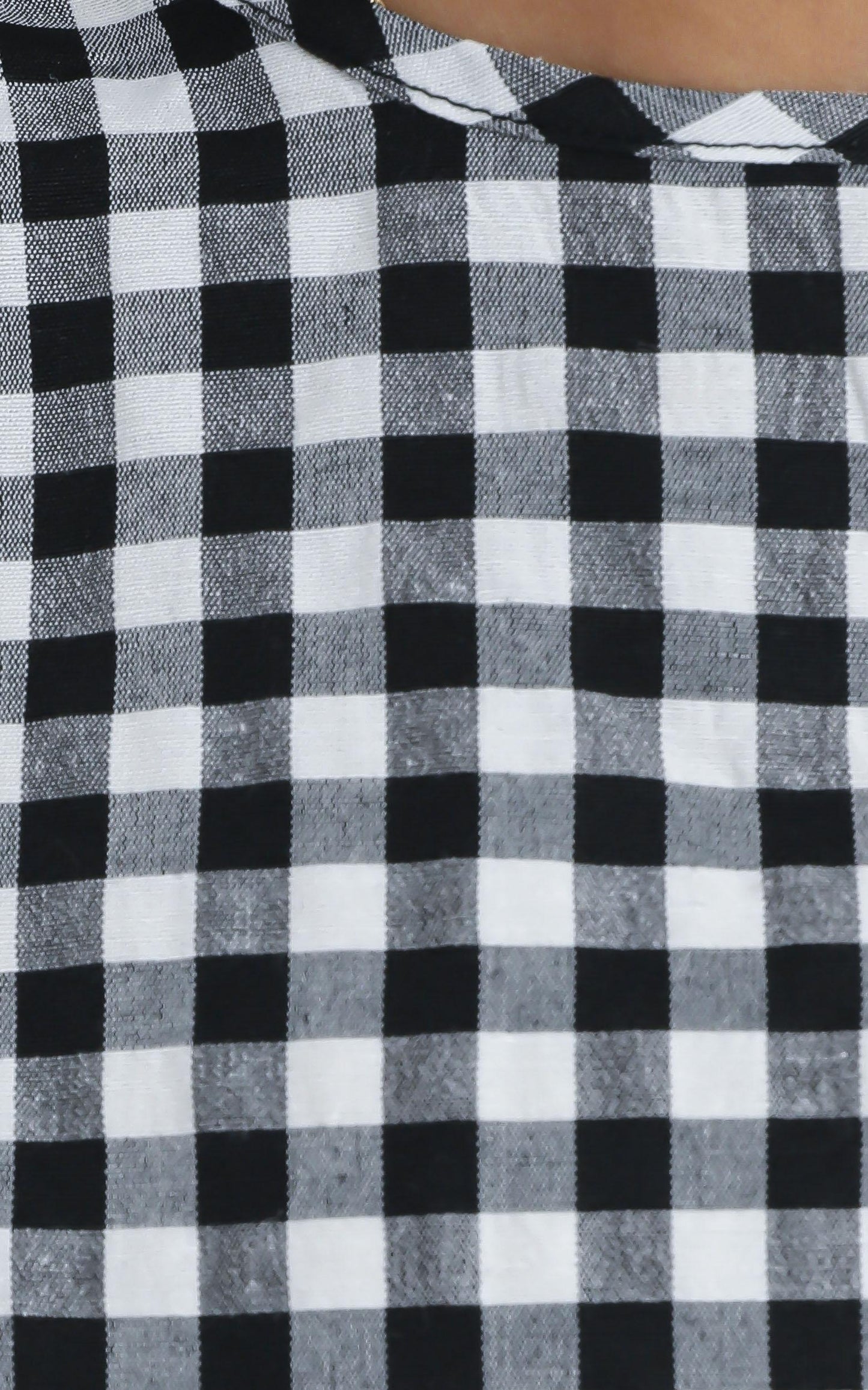 Kianna Top in Black Check