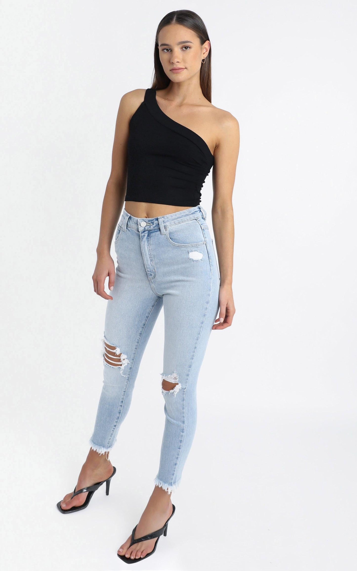 Abrand - A High Skinny Ankle Basher Jean in Kickin It
