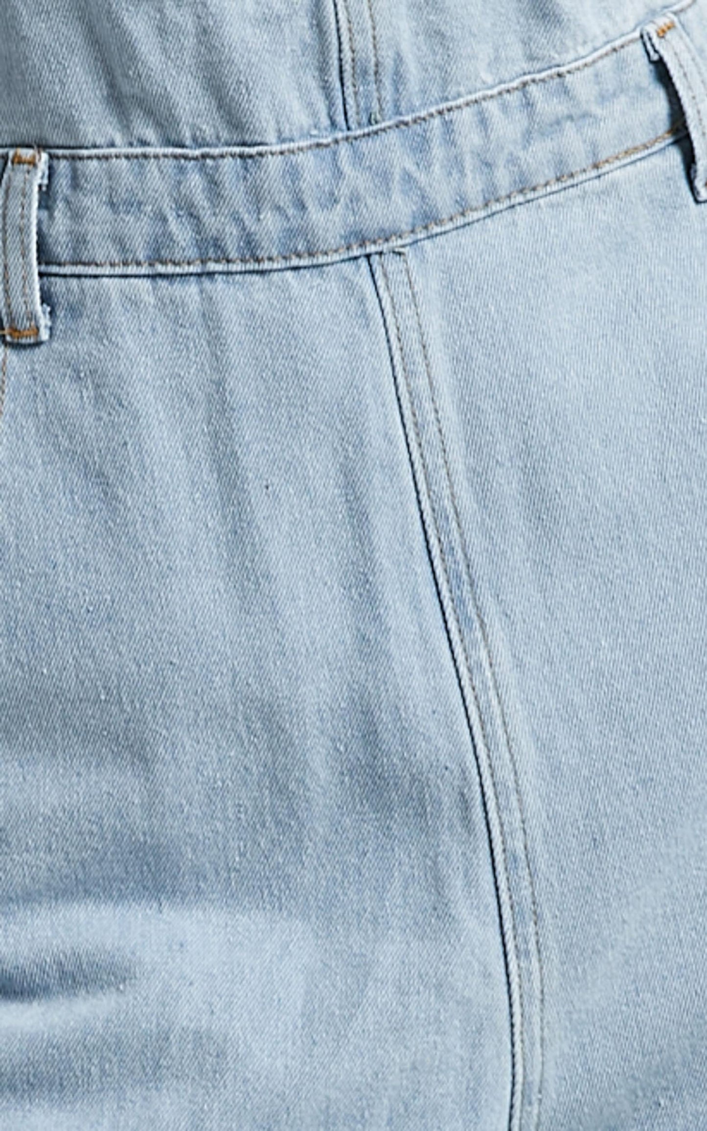 Kiera Denim Overalls in Blue Wash