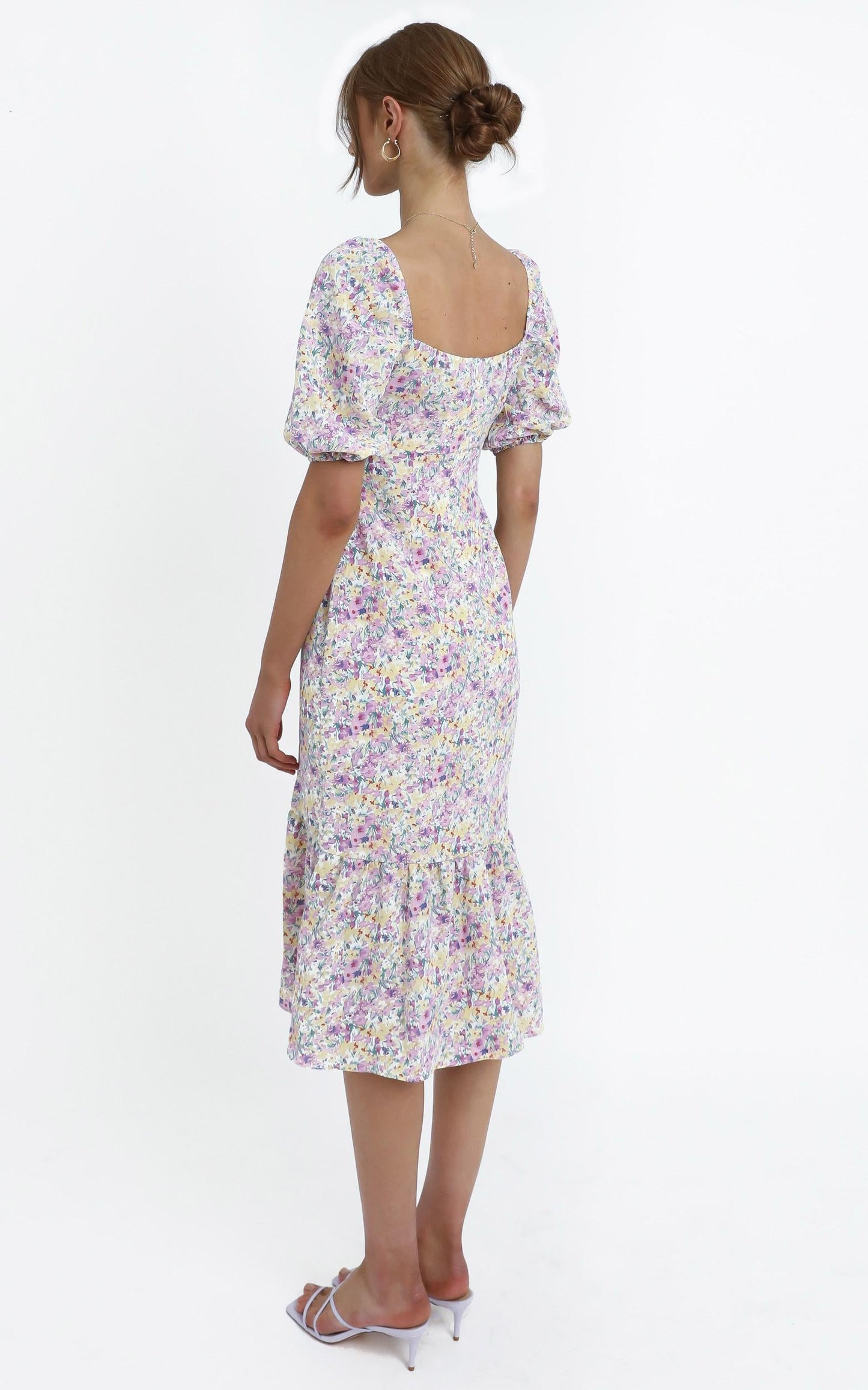 Kiko Dress in Purple Floral