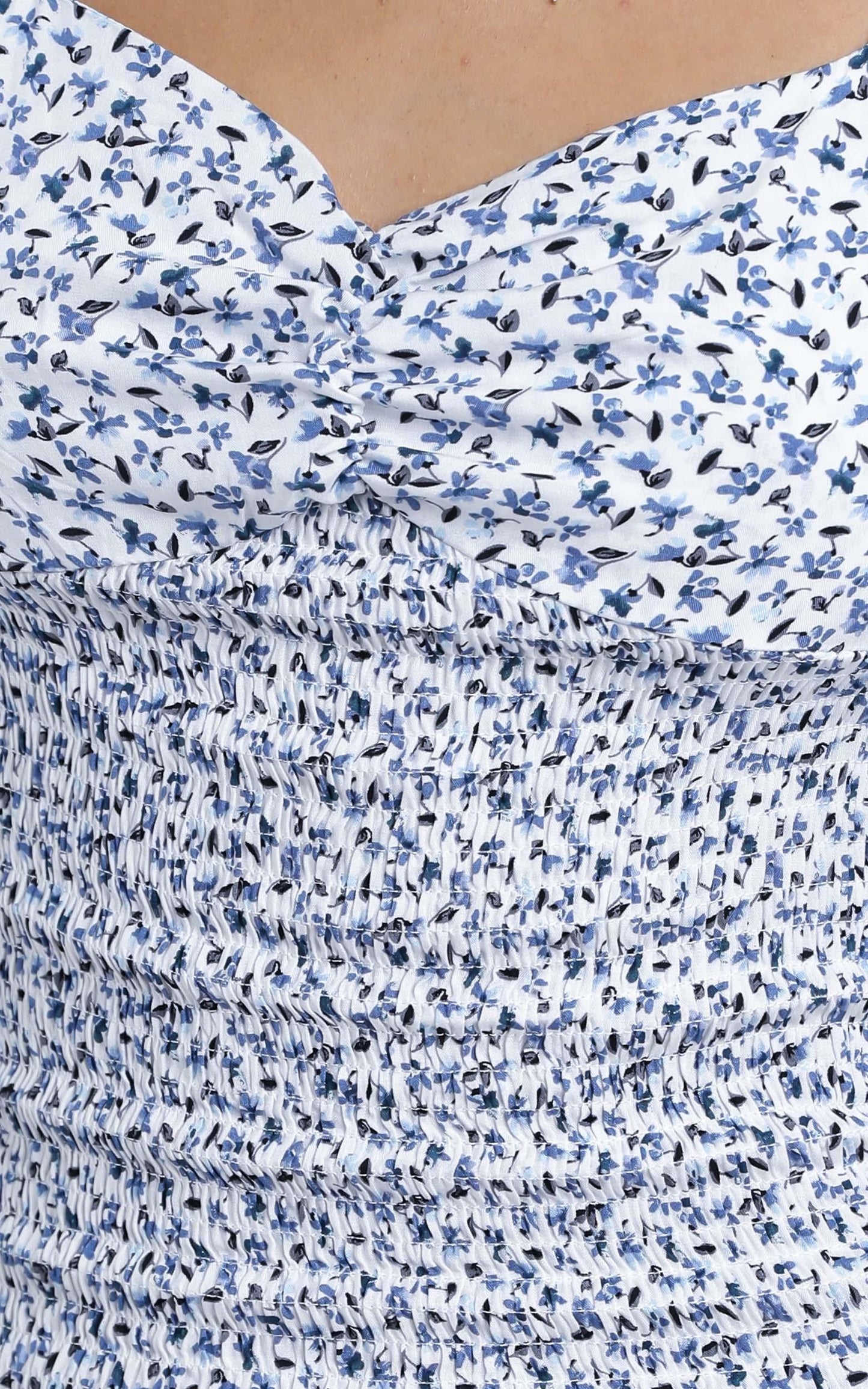Kinsey Dress in Blue Floral
