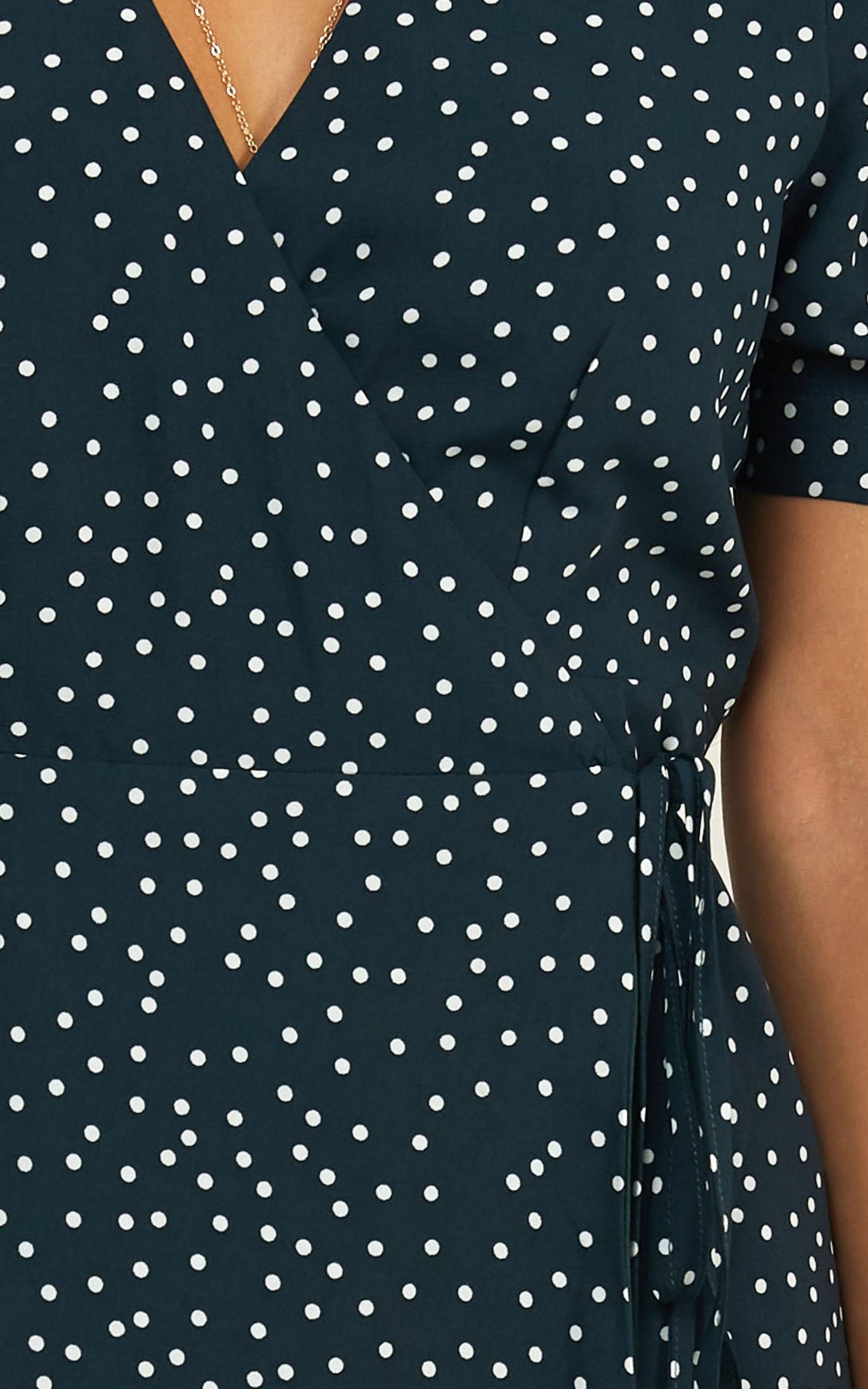 Kite Flyer Dress In Emerald Spot