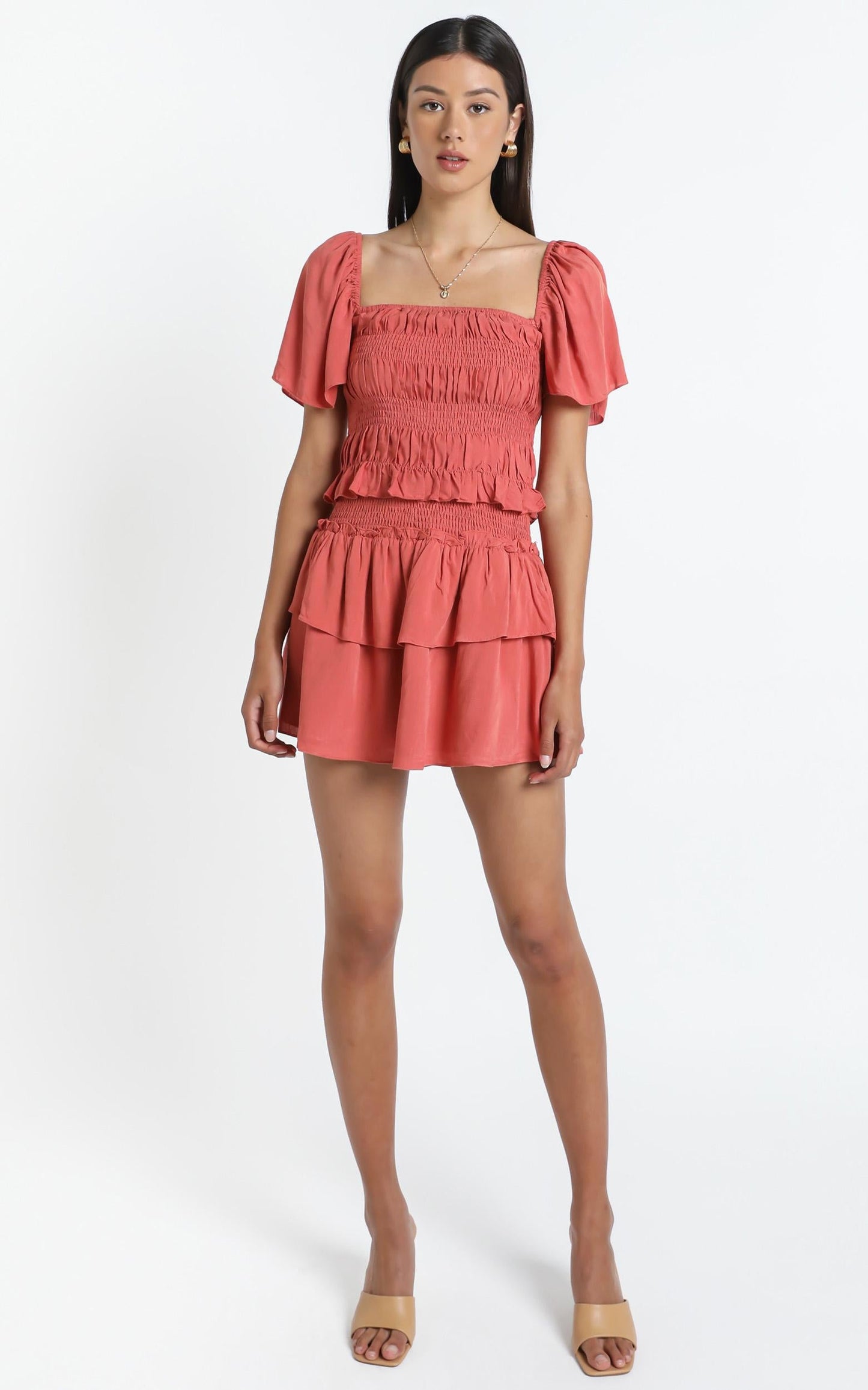 Kloe Skirt in Rust