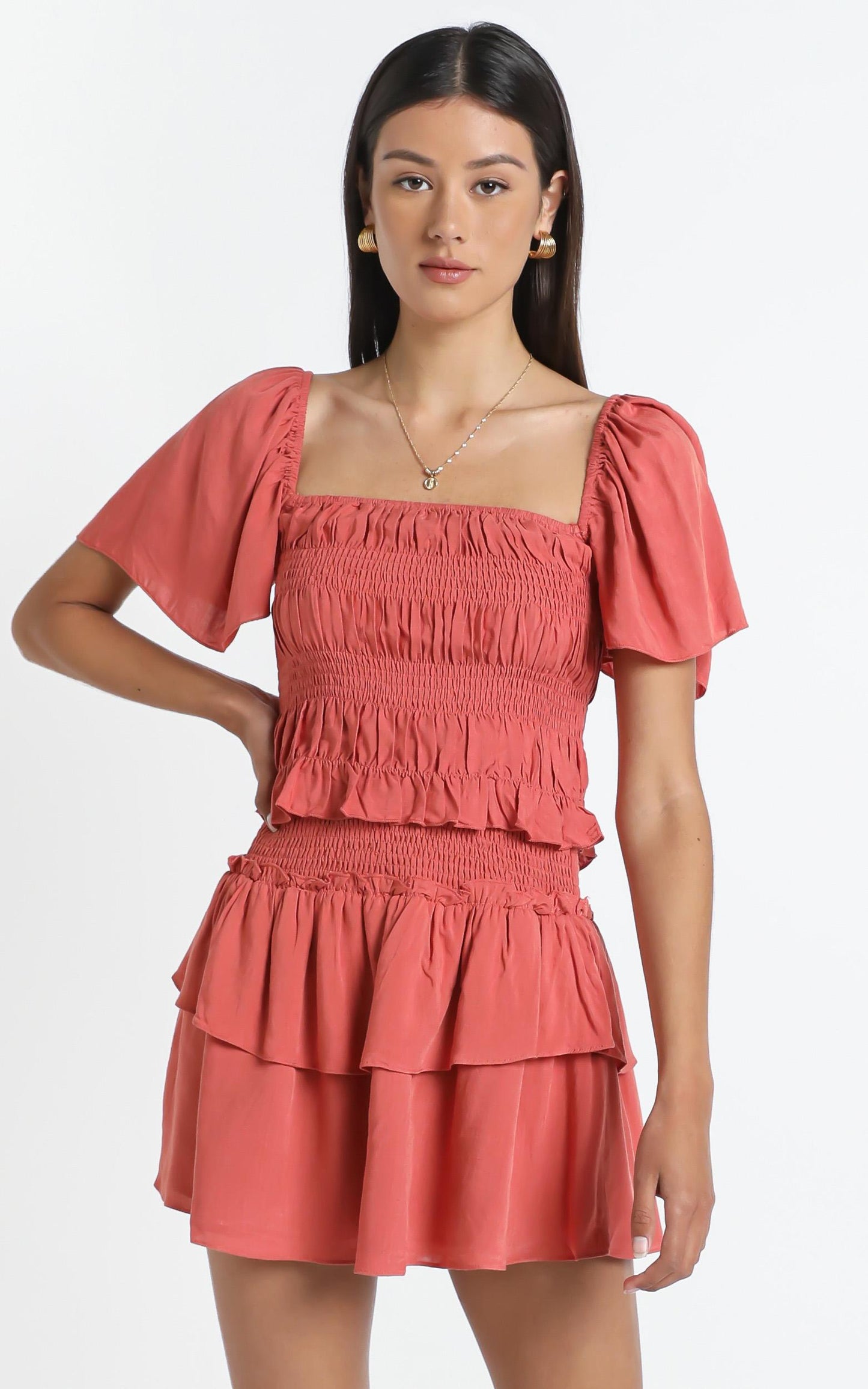 Kloe Skirt in Rust