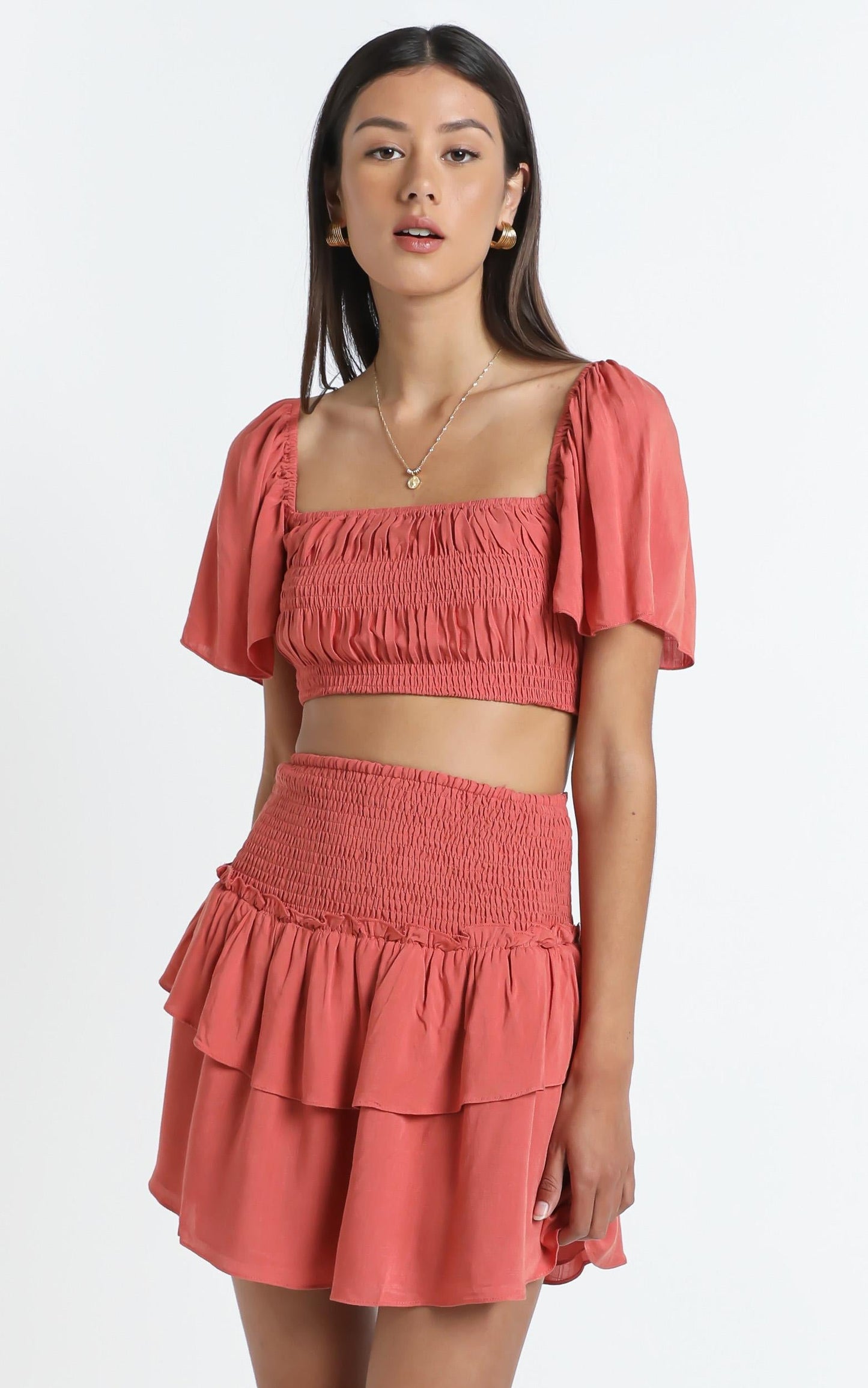 Kloe Skirt in Rust