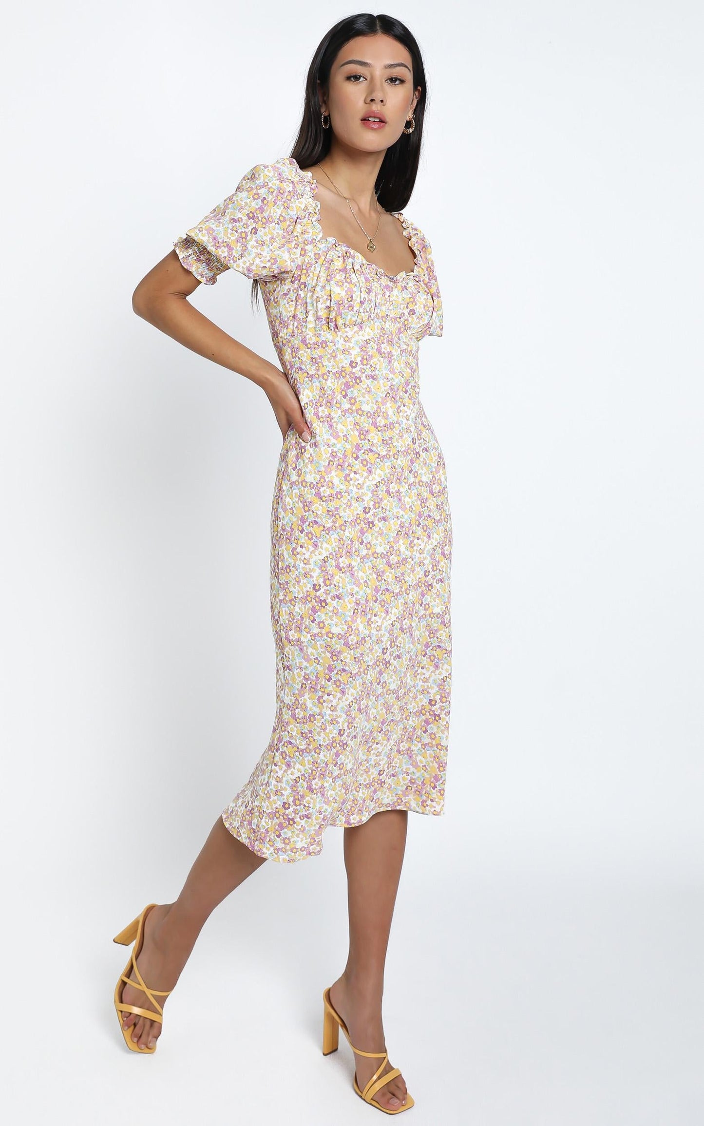 Koby Dress in Pink Floral