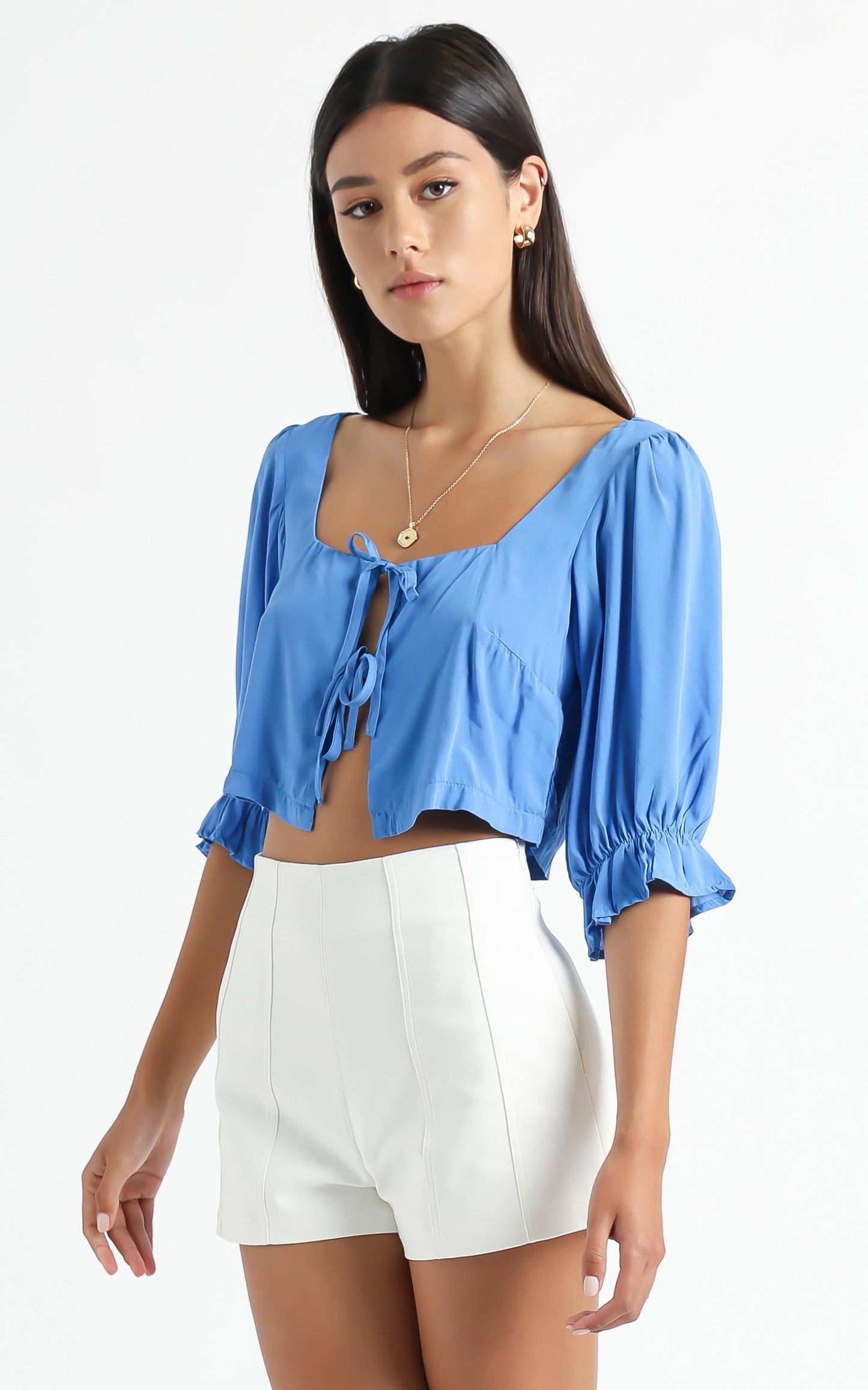Kravia top in Blue