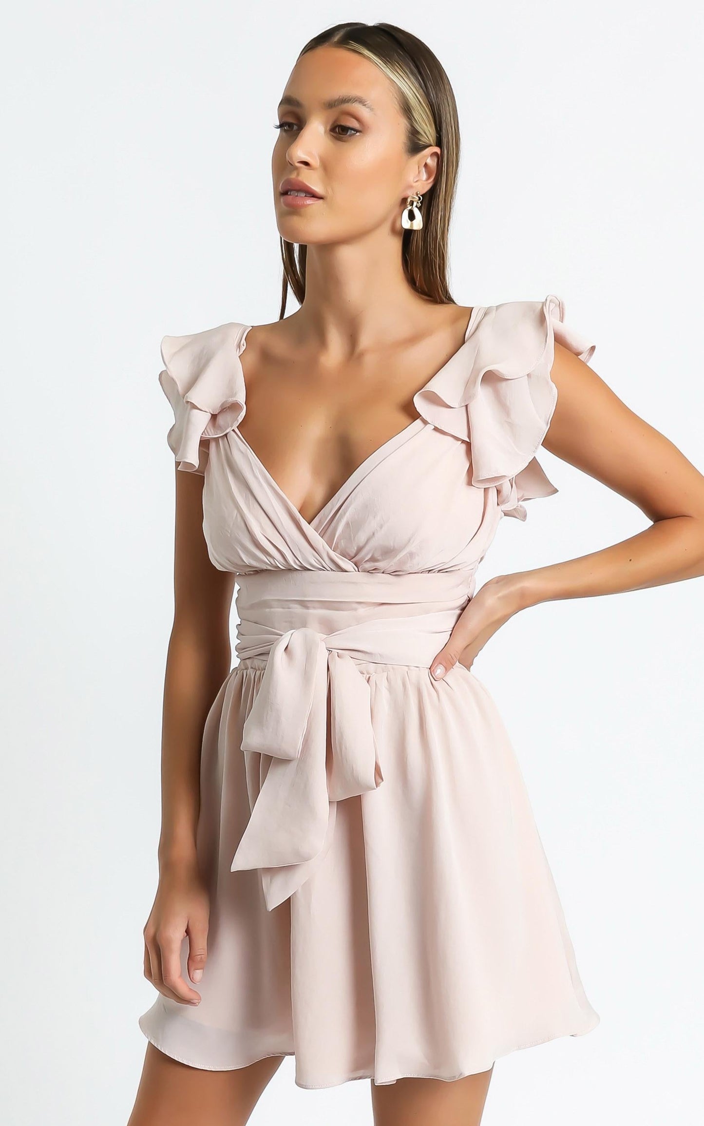 Alene Dress in Nude