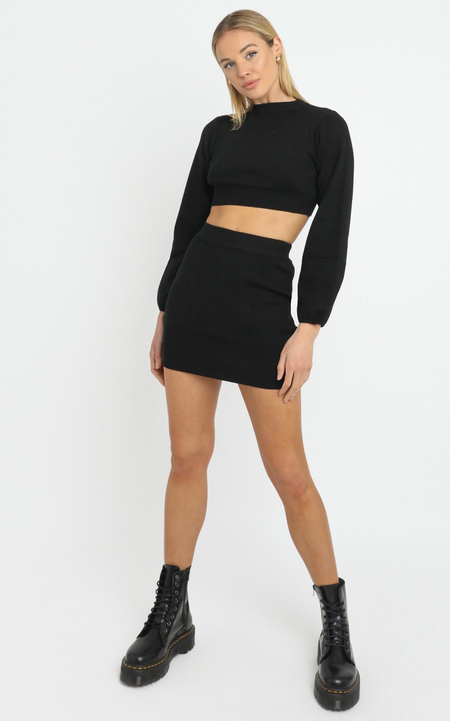 Tori Two Piece Set in Black