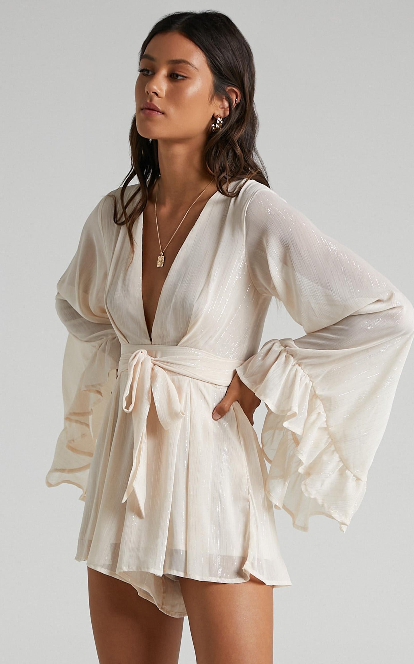Kylah Playsuit in Cream