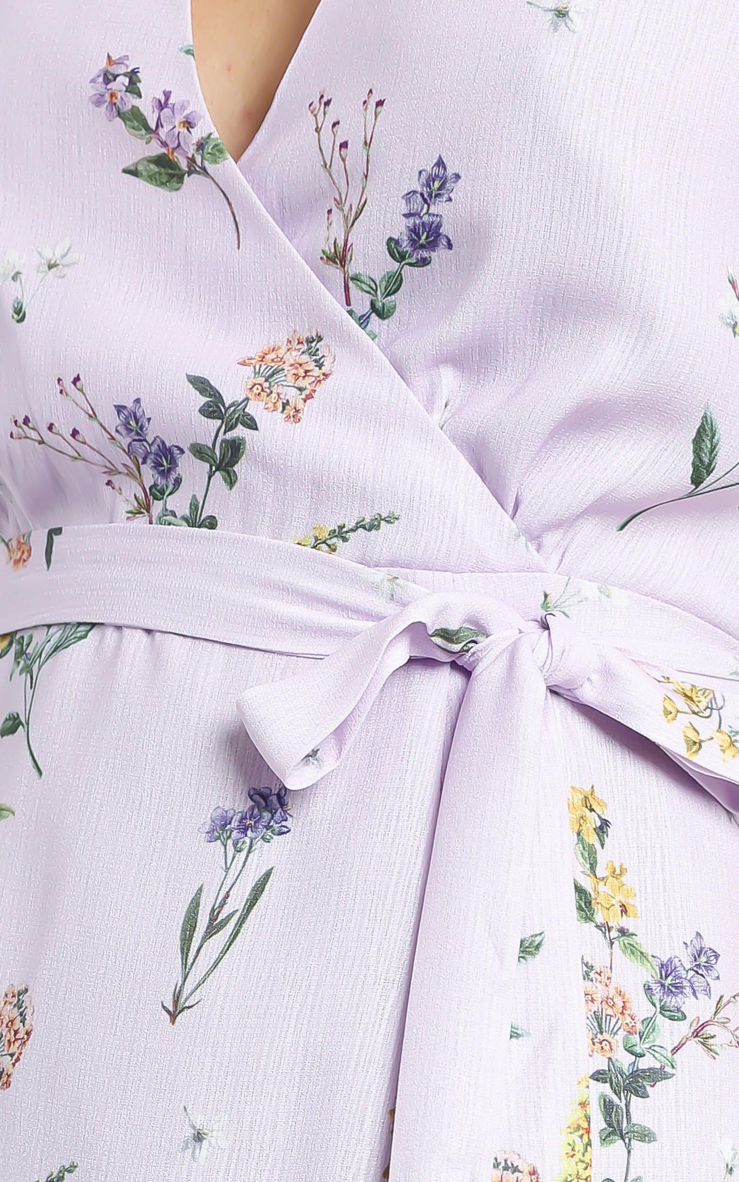 Sudden Life Dress in Lavender Botanical Floral