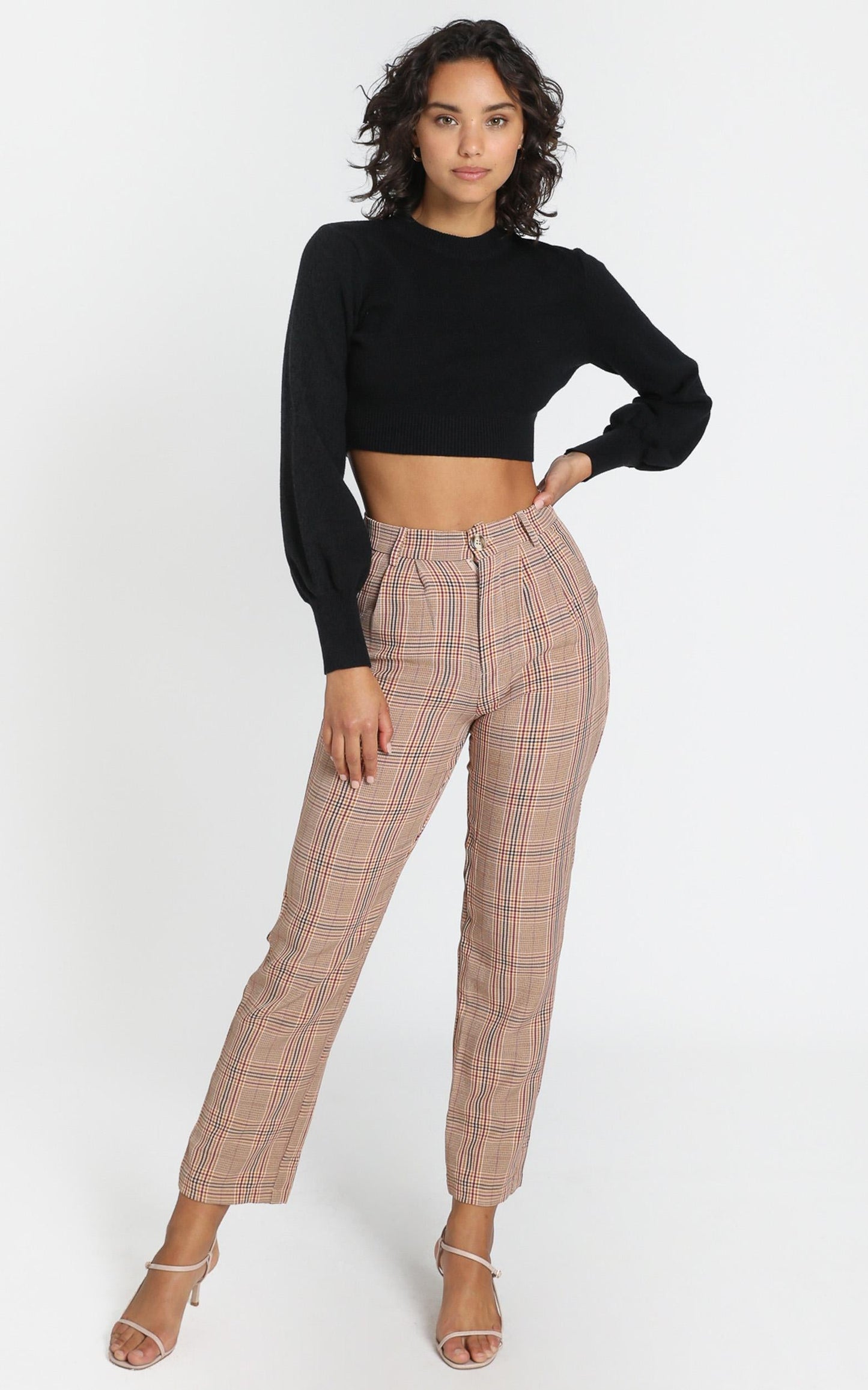 Laila Pants in Blush Check