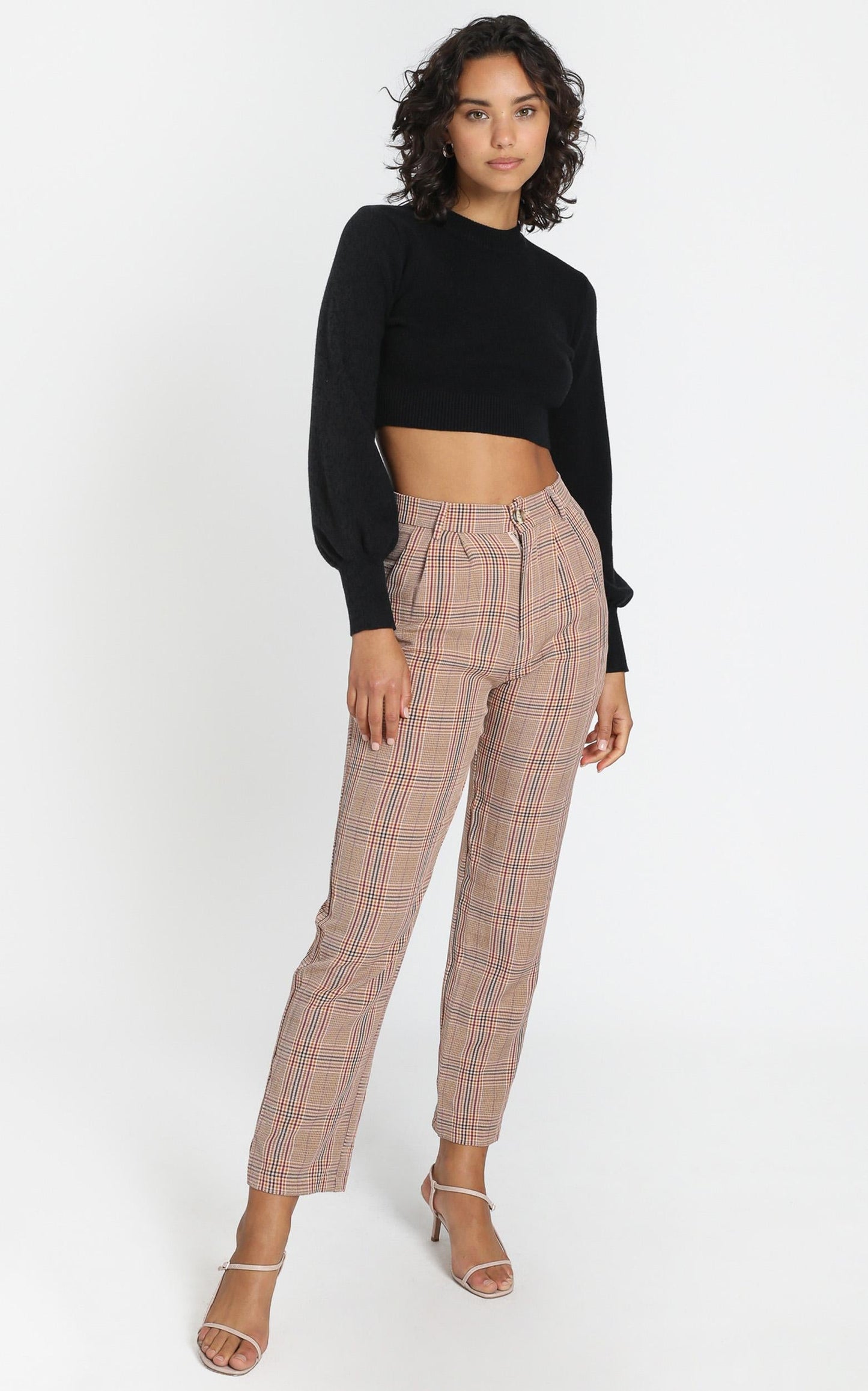 Laila Pants in Blush Check