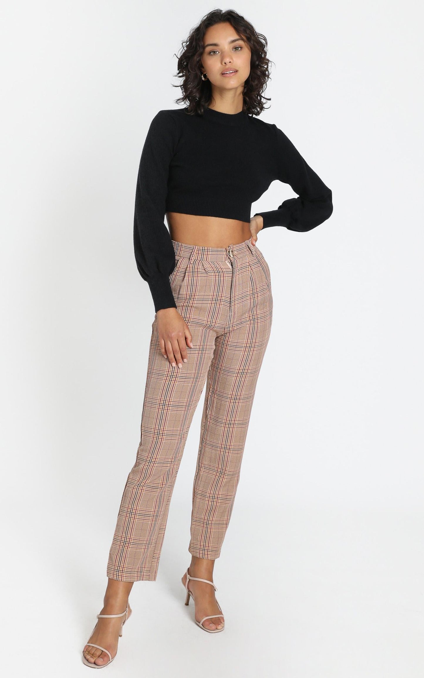 Laila Pants in Blush Check