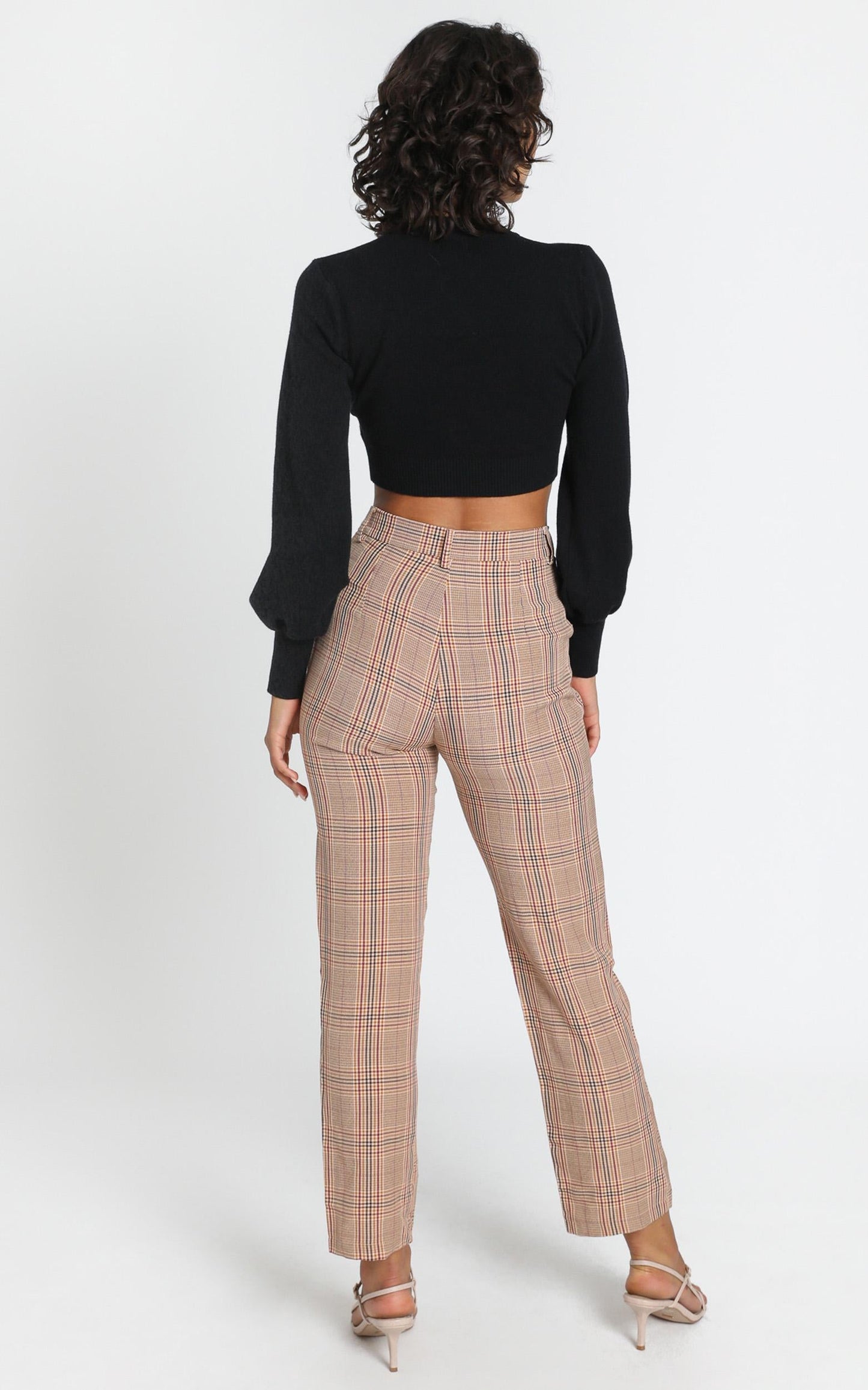 Laila Pants in Blush Check