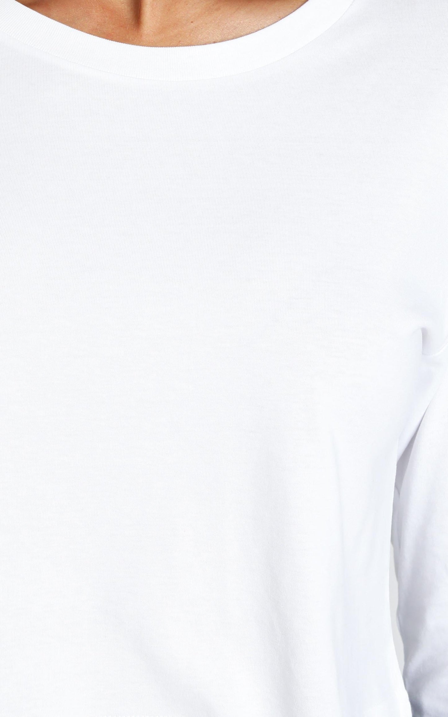 AS Colour - Crop LS Tee in White