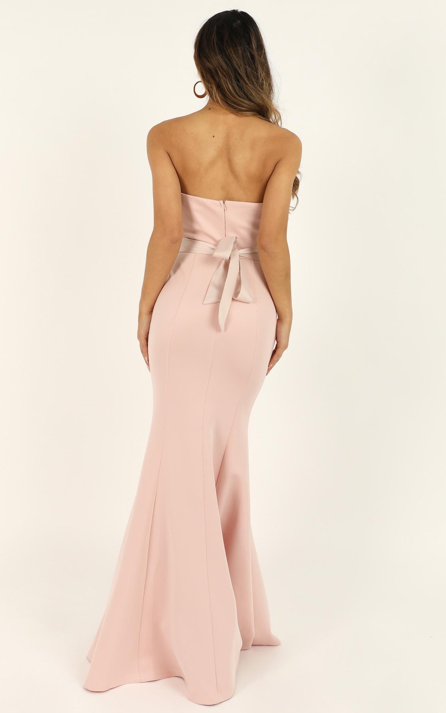 Lasting Moment Maxi Dress In Blush