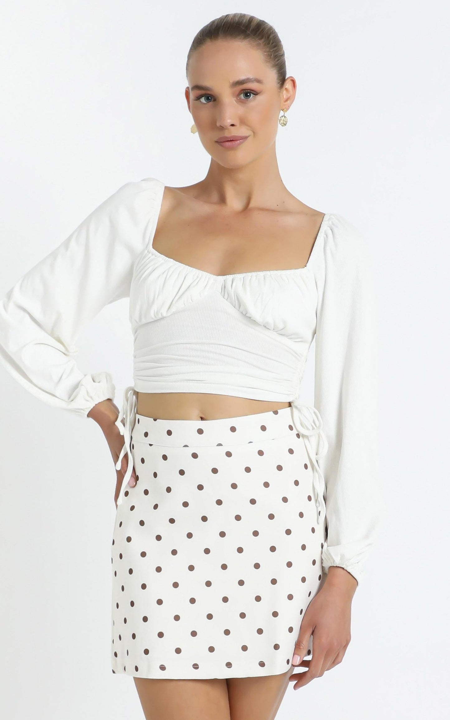 Lavo Skirt in White Spot