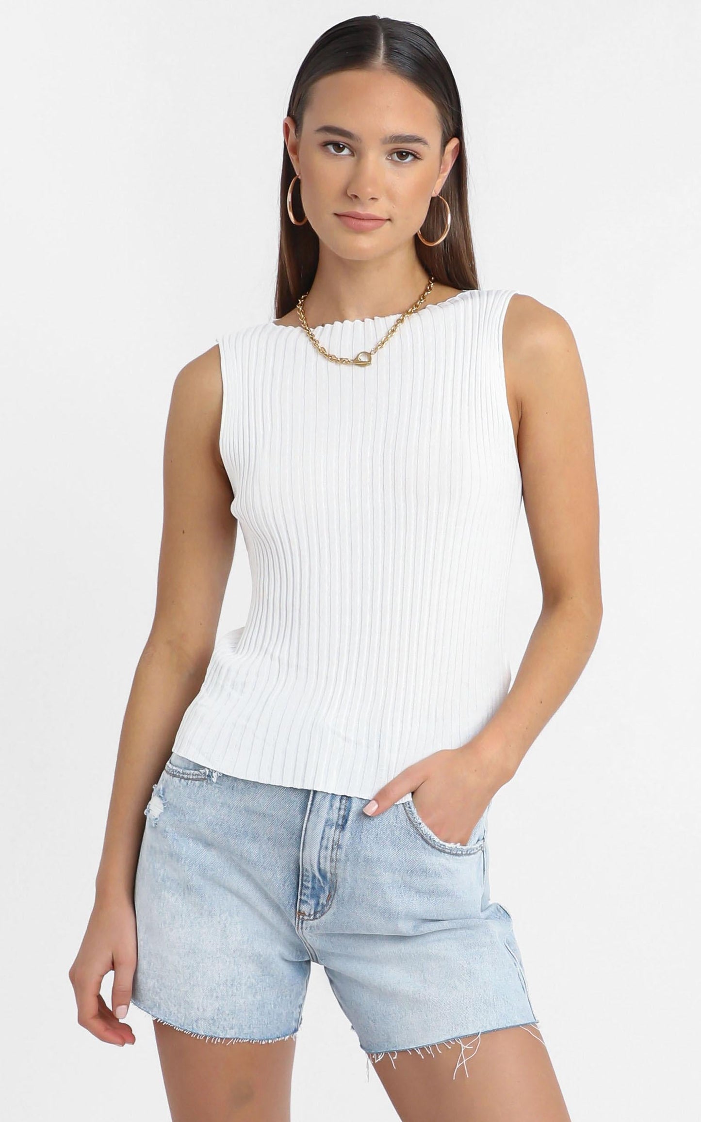 Laylah Knit top in White