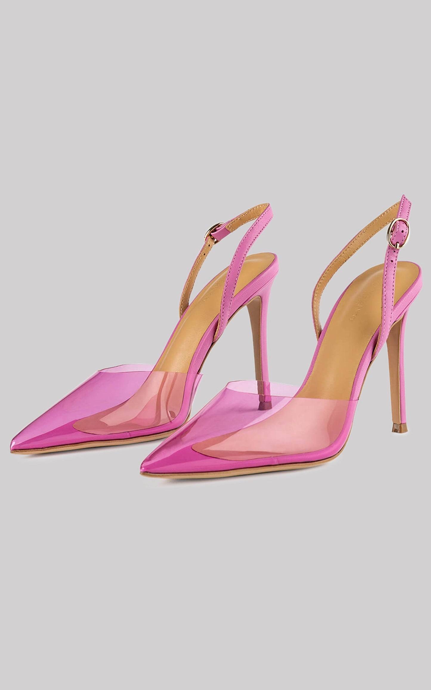 Tony Bianco - Lazer Heels in Pink Vinylite/Pink Nappa