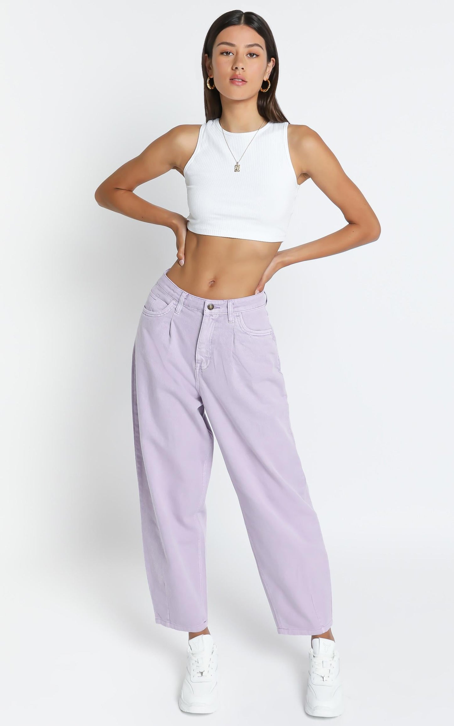 Lioness - On My Way Denim Jean in Lilac