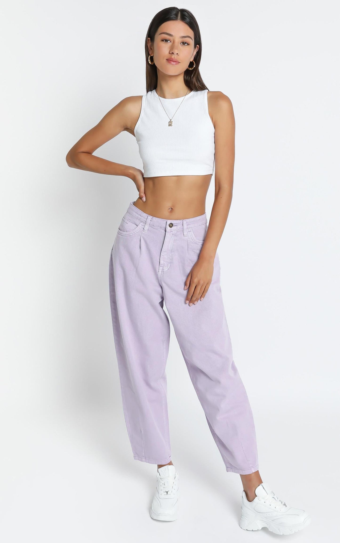 Lioness - On My Way Denim Jean in Lilac