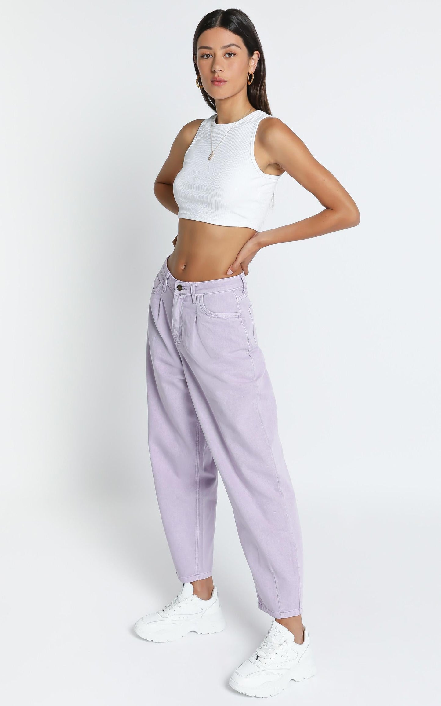 Lioness - On My Way Denim Jean in Lilac